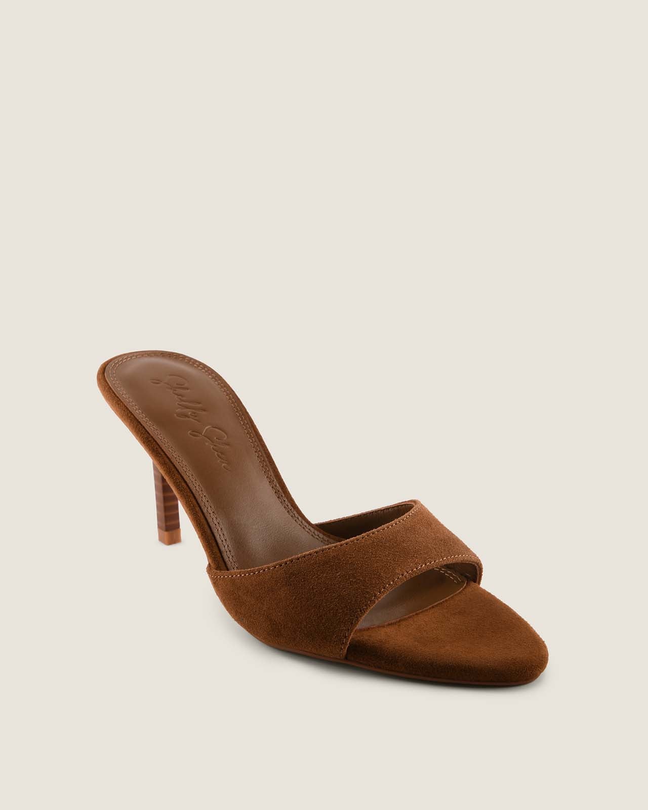 Addison High Sandal Tan Suede