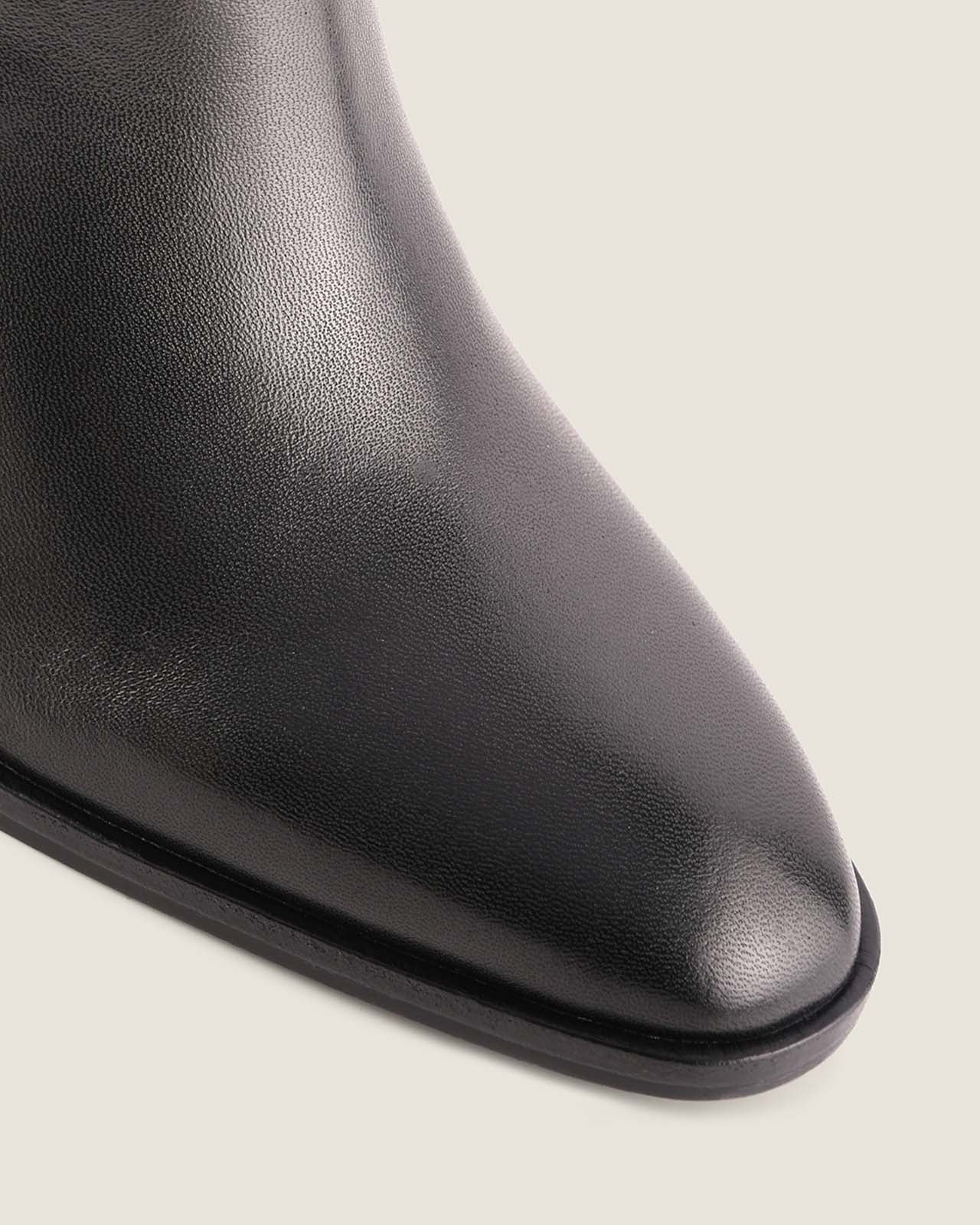 Ali Heel Ankle Boot Black Leather