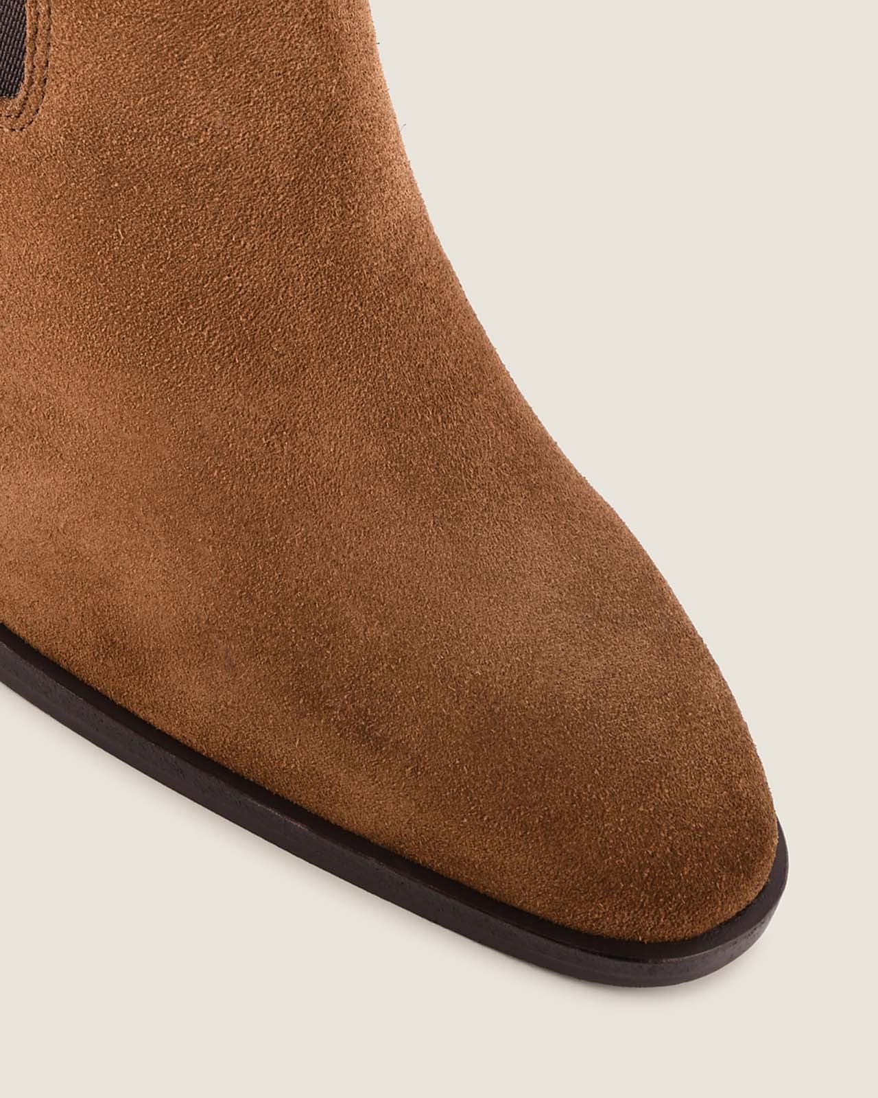 Ali Heel Ankle Boot Dark Olive Suede