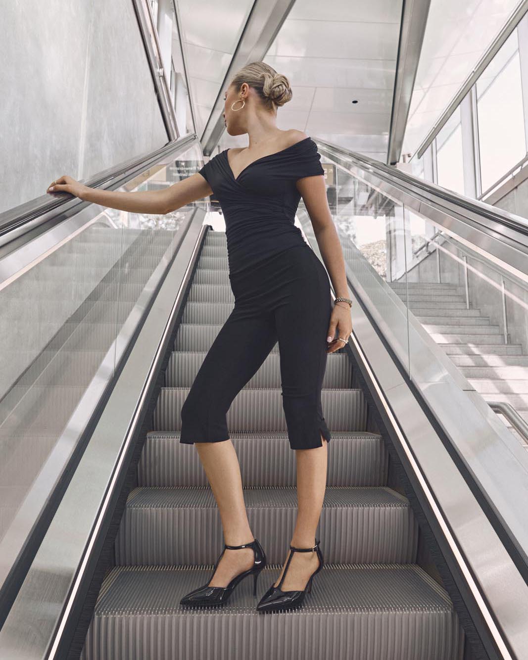 MAVEN HIGH HEELS BLACK PATENT
