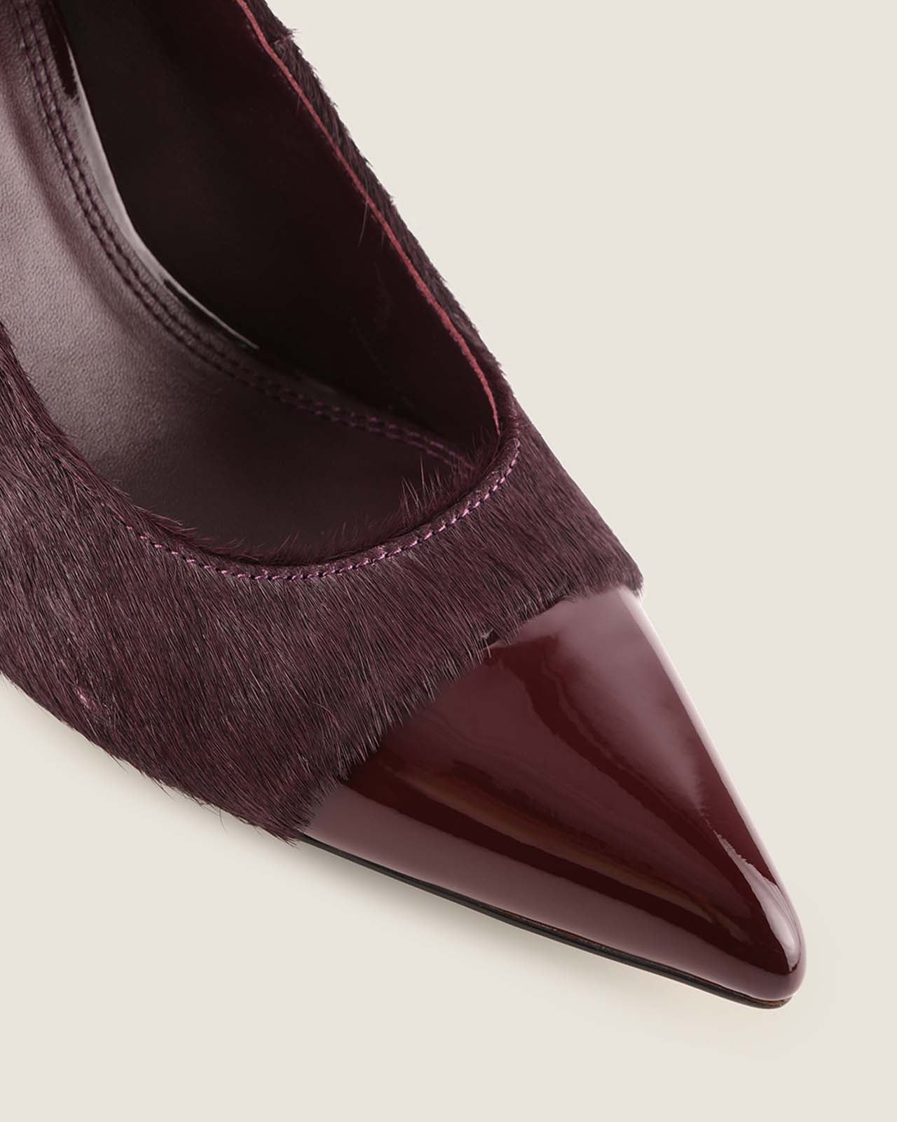 Aster High Heel Pump Burgundy