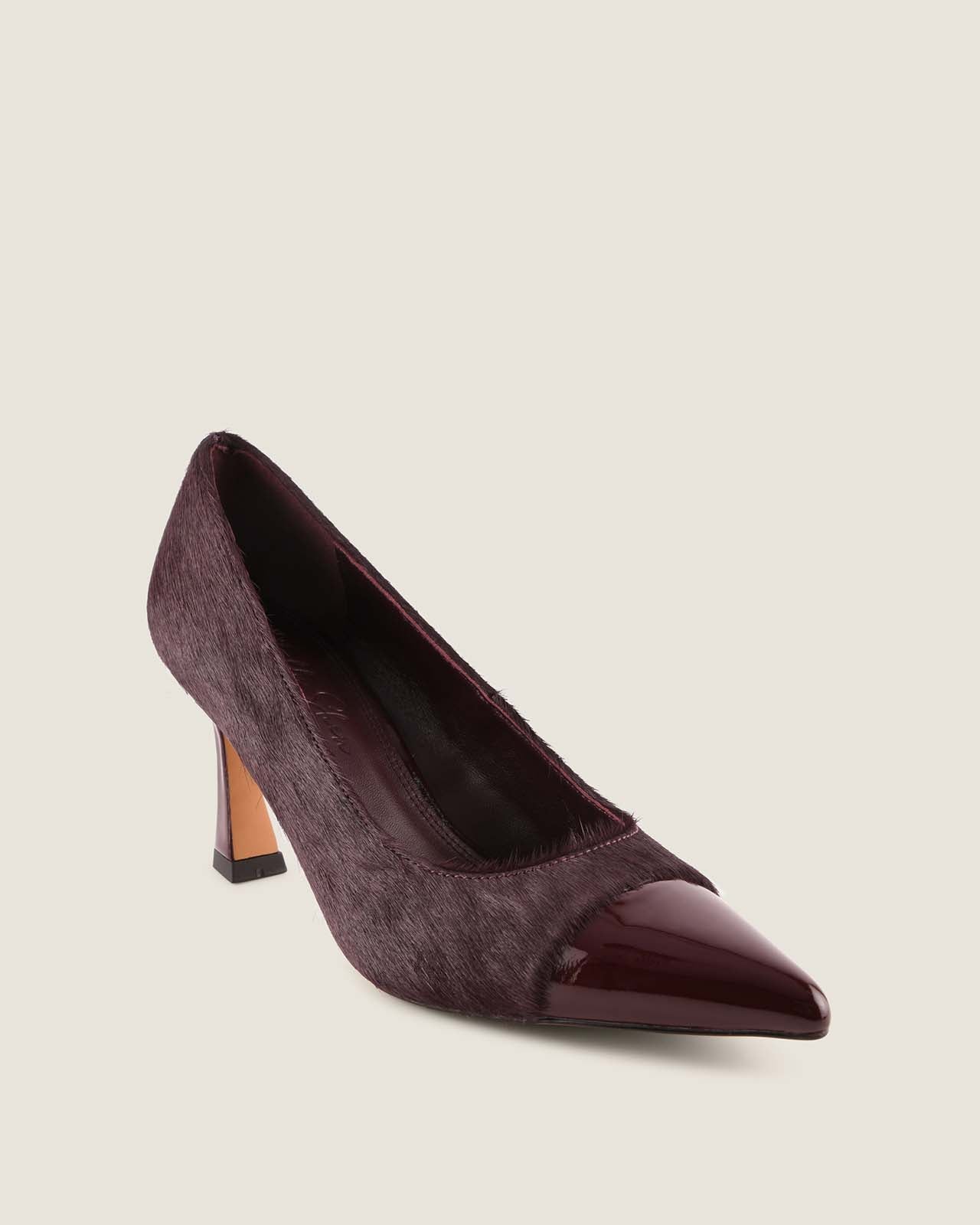 Aster High Heel Pump Burgundy