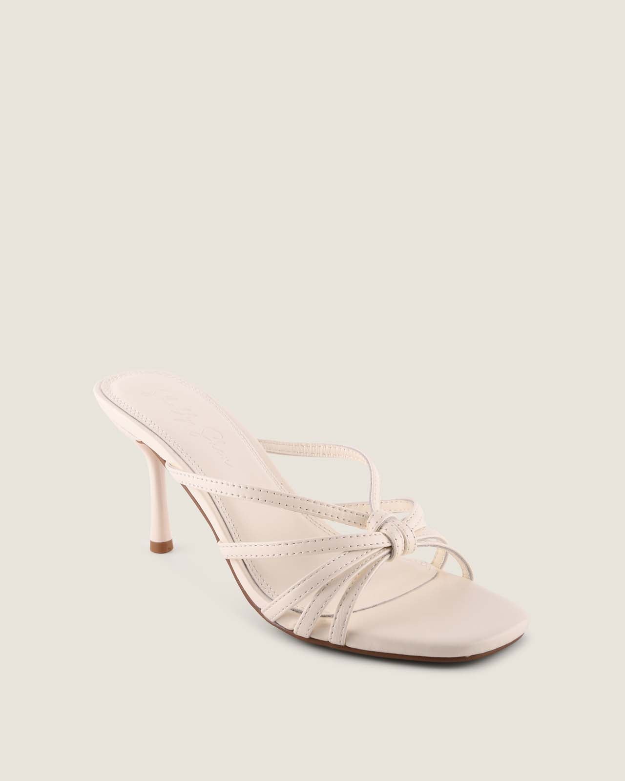 Birdie High Sandal White Leather
