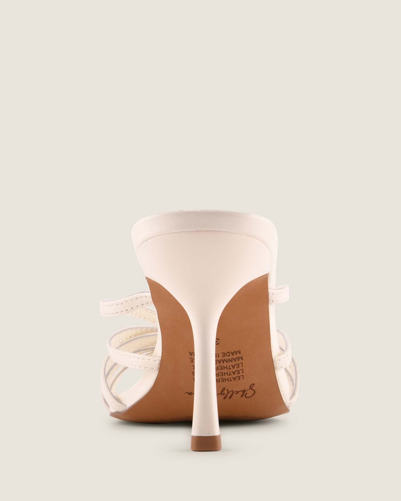Birdie High Sandal White Leather