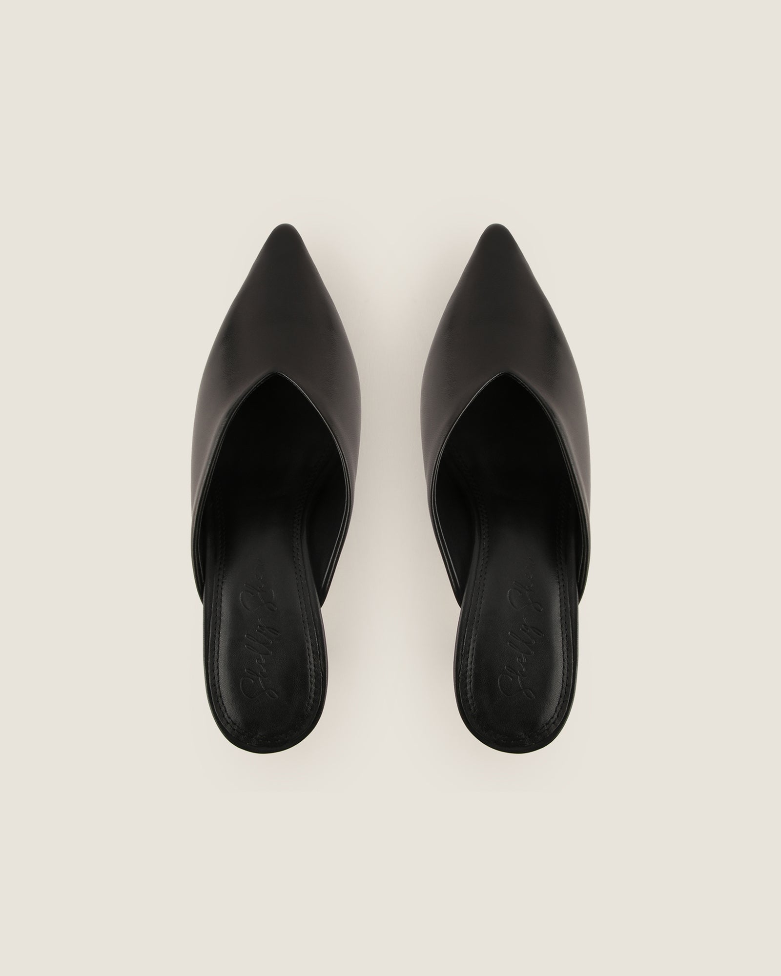 BLAKE LOW HEELS BLACK LEATHER