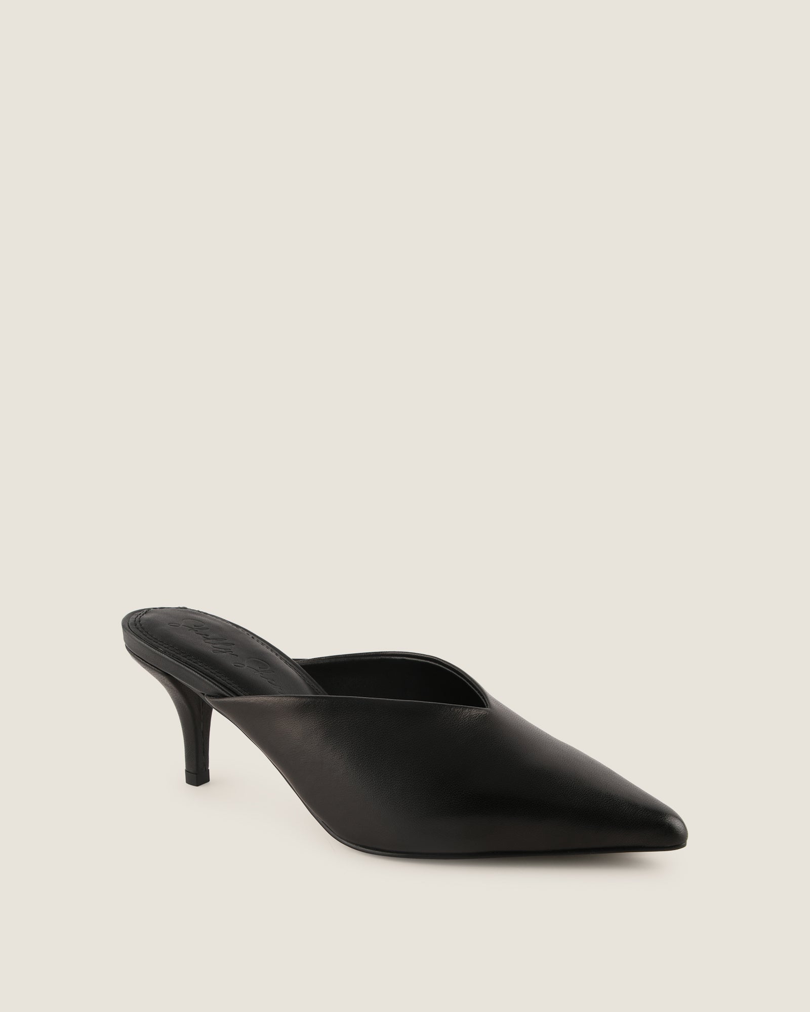 BLAKE LOW HEELS BLACK LEATHER
