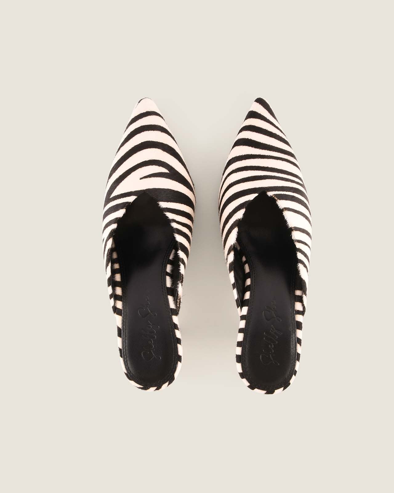 Pair of Blake Low Heels Zebra