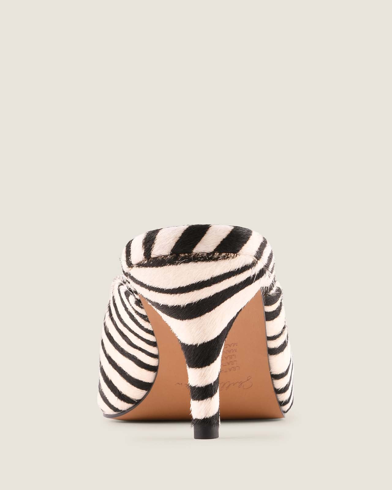 Back of Blake Low Heel Zebra