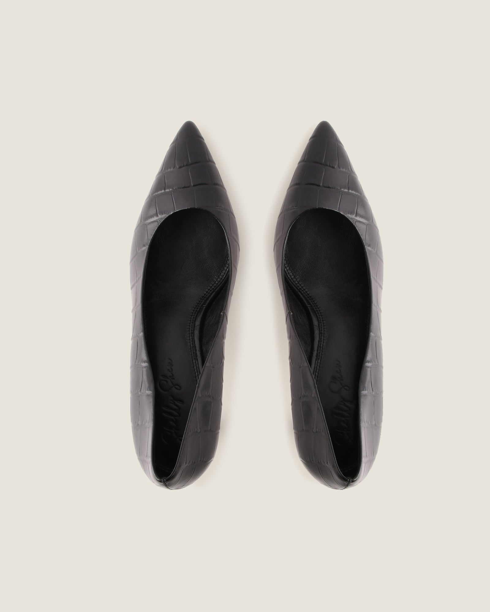 BRADY HIGH HEEL PUMPS BLACK CROC