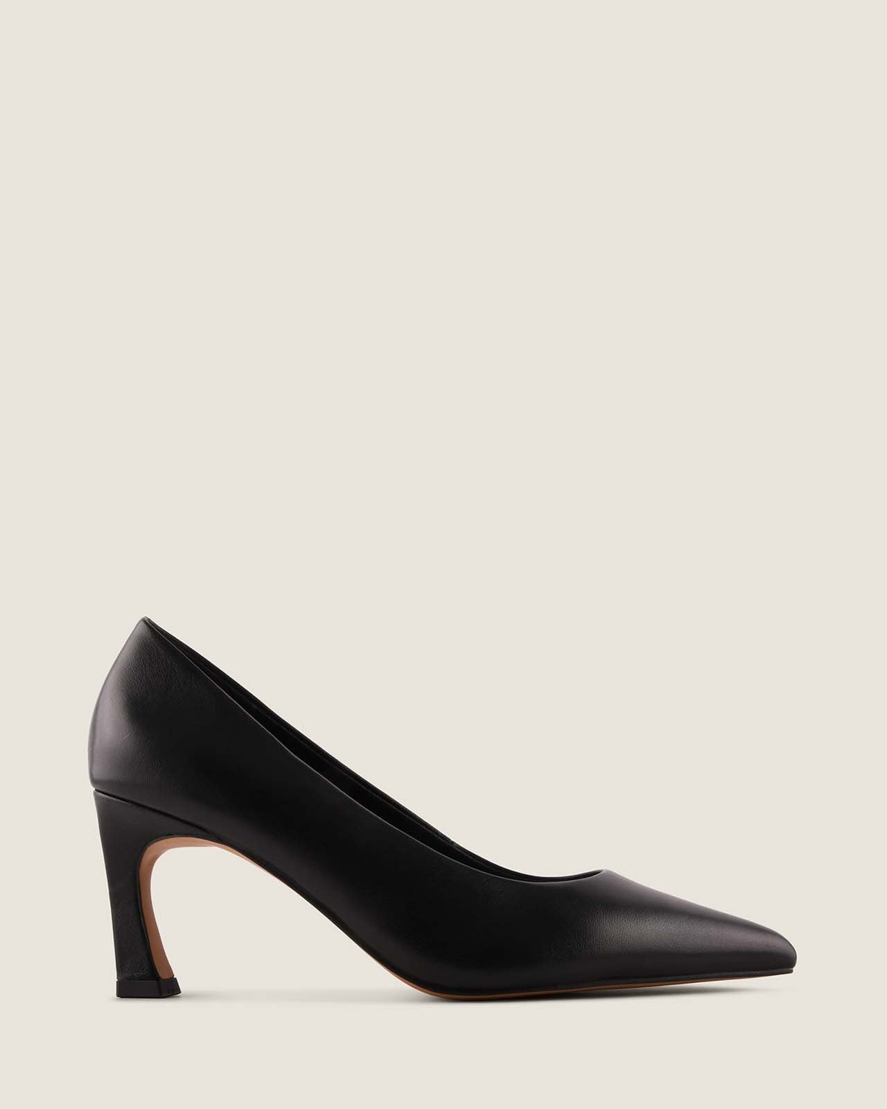 Brady High Heel Pump Black Leather