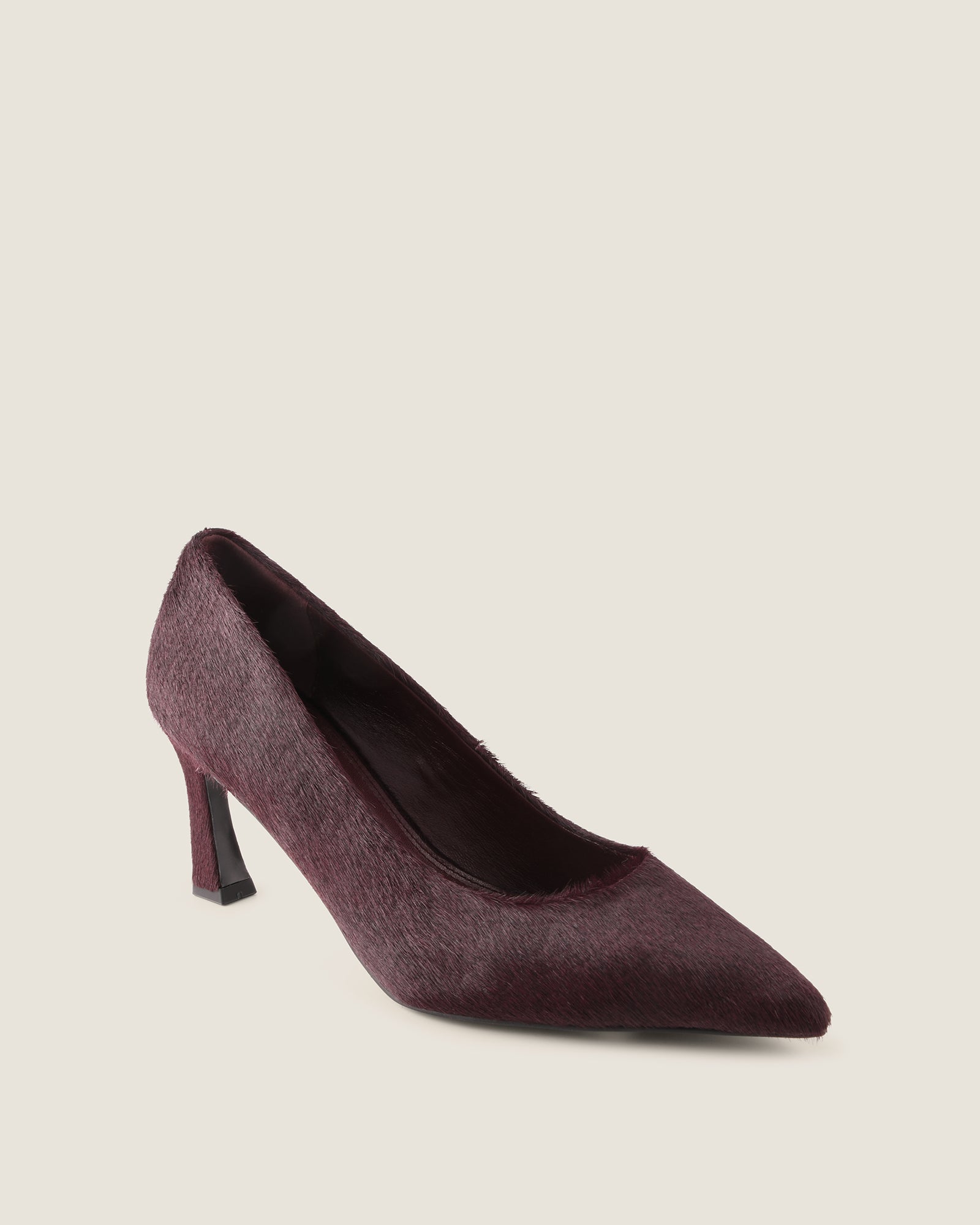 BRADY HIGH HEEL PUMPS BURGUNDY