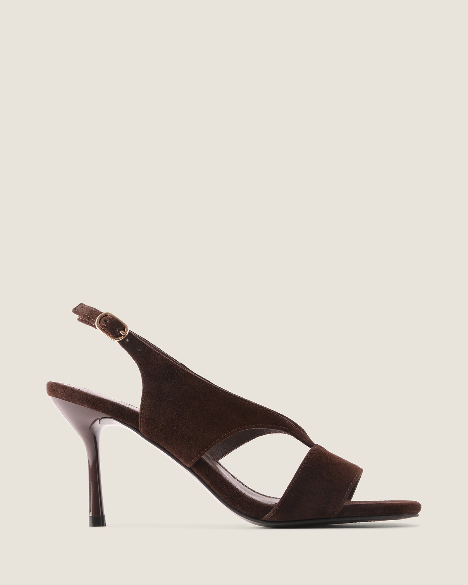 BRONTE HIGH SANDALS BROWN SUEDE