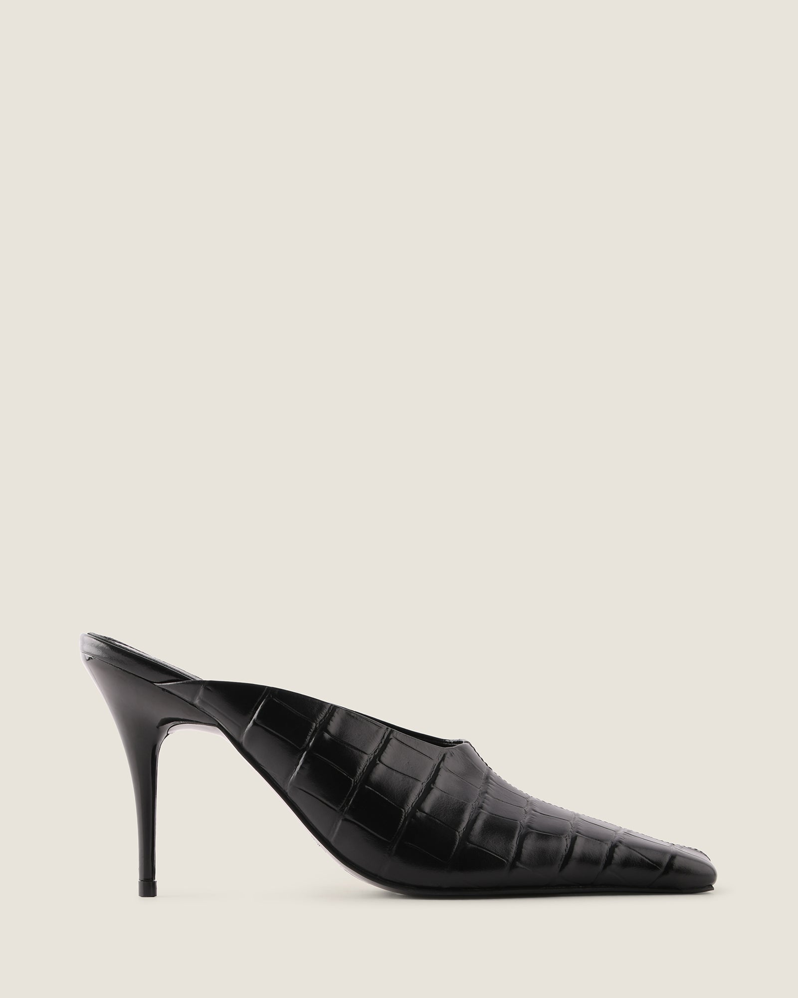 DYLAN HIGH HEELS BLACK CROC