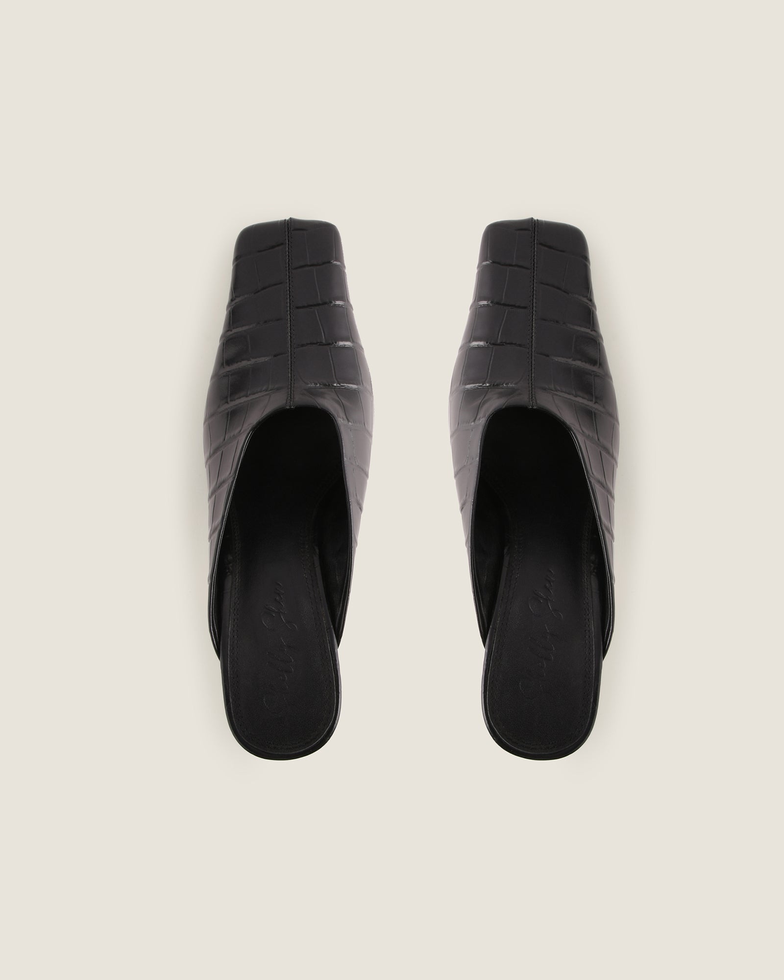 DYLAN HIGH HEELS BLACK CROC