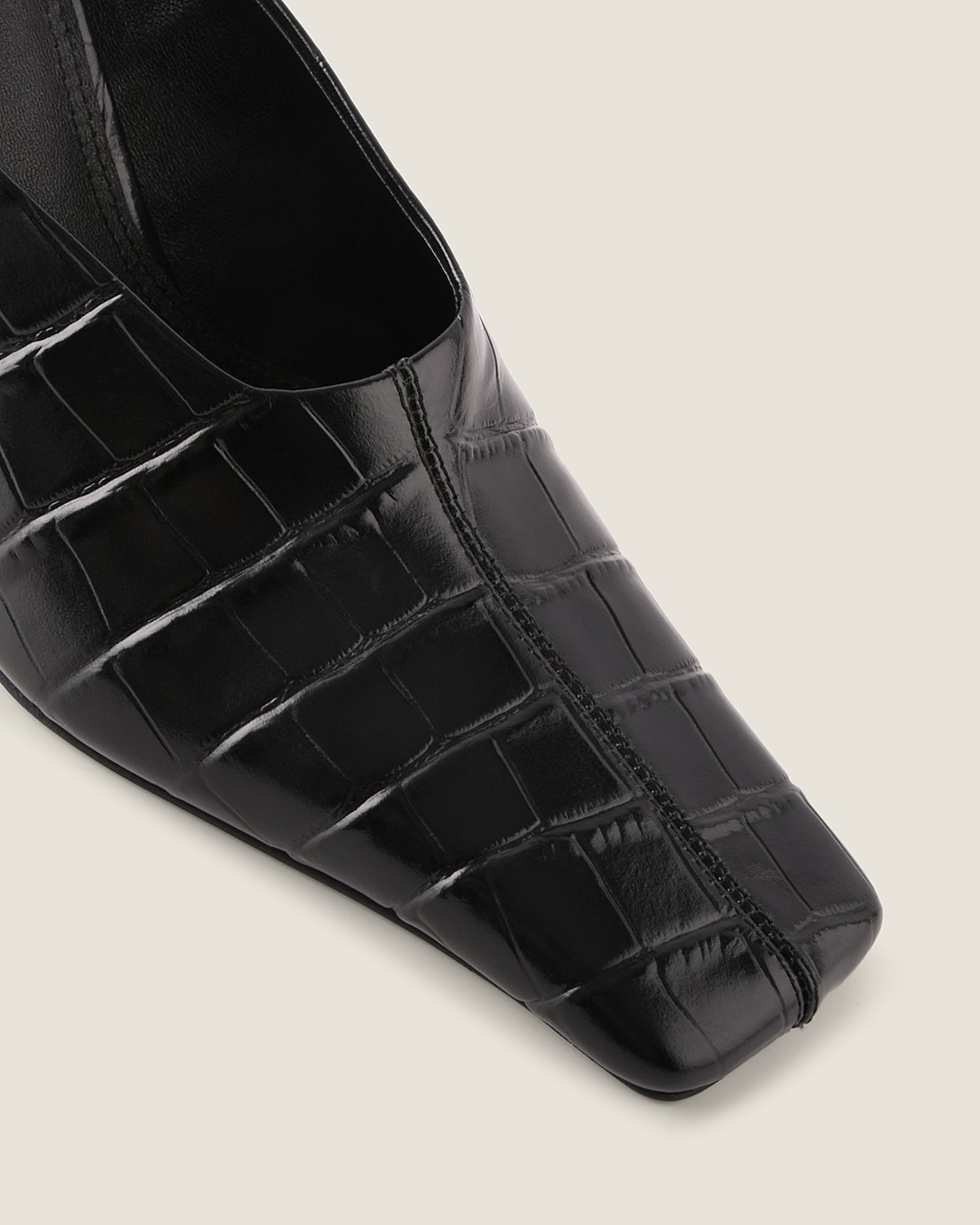 DYLAN HIGH HEELS BLACK CROC