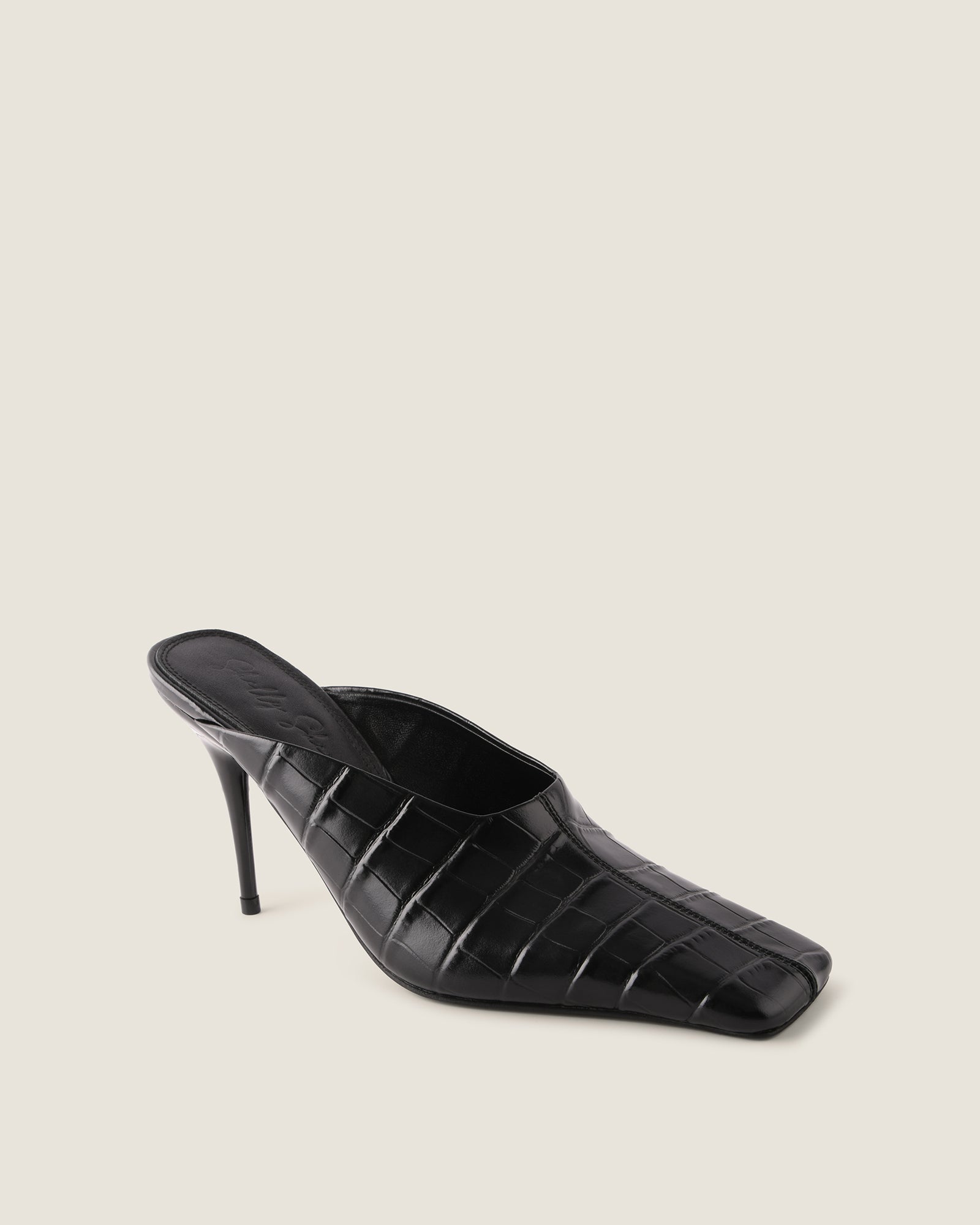 DYLAN HIGH HEELS BLACK CROC