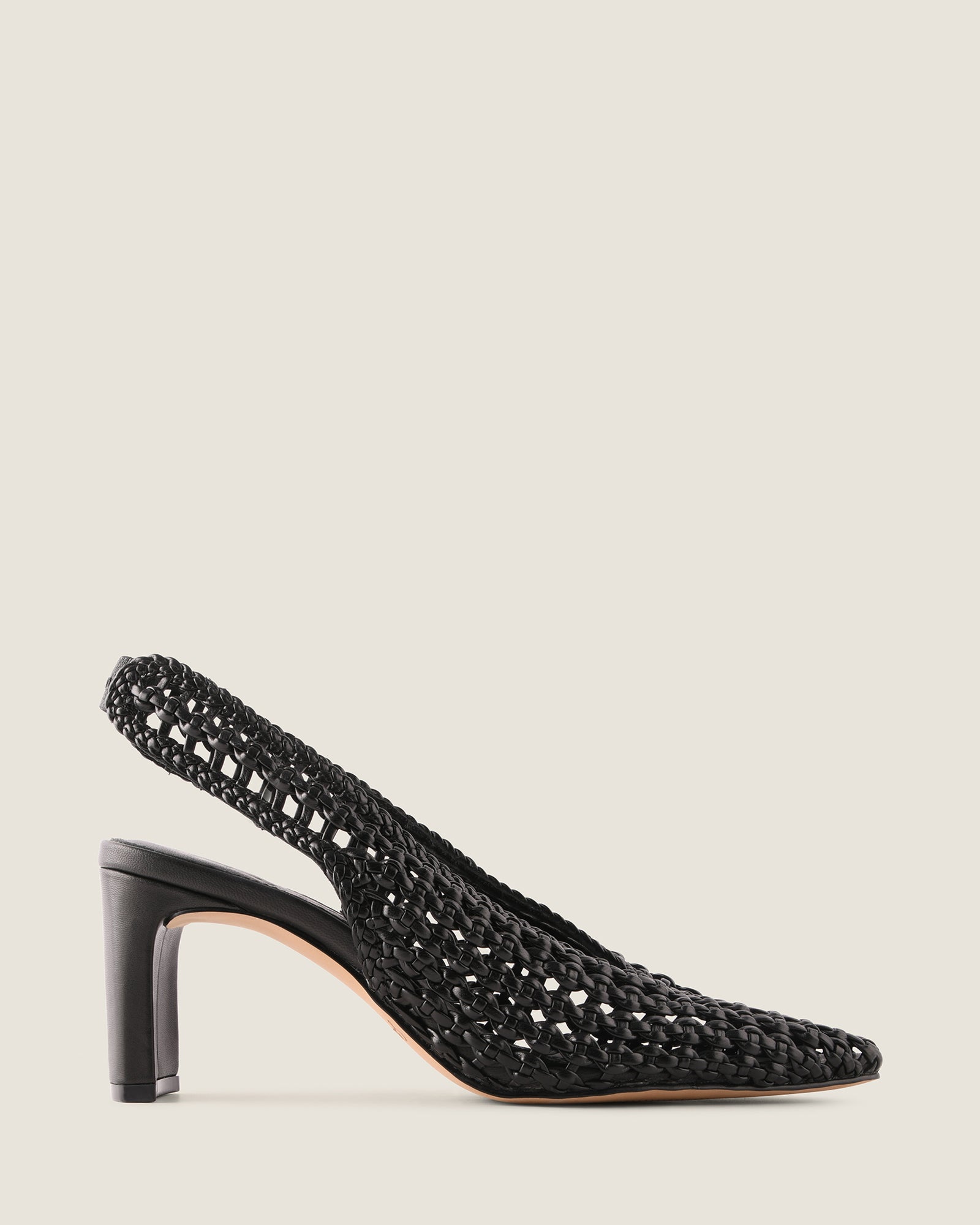 IRIS HIGH HEELS BLACK LEATHER