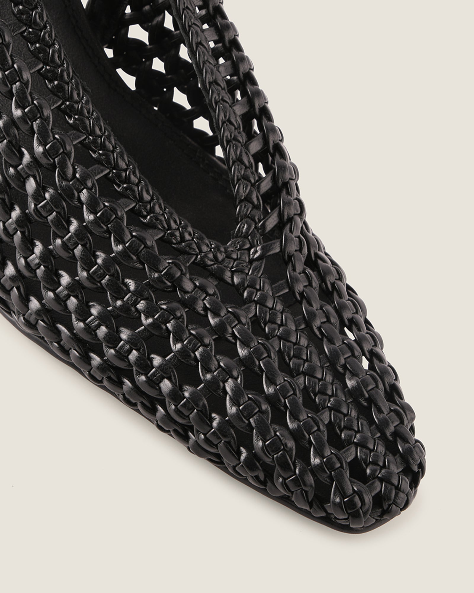 IRIS HIGH HEELS BLACK LEATHER
