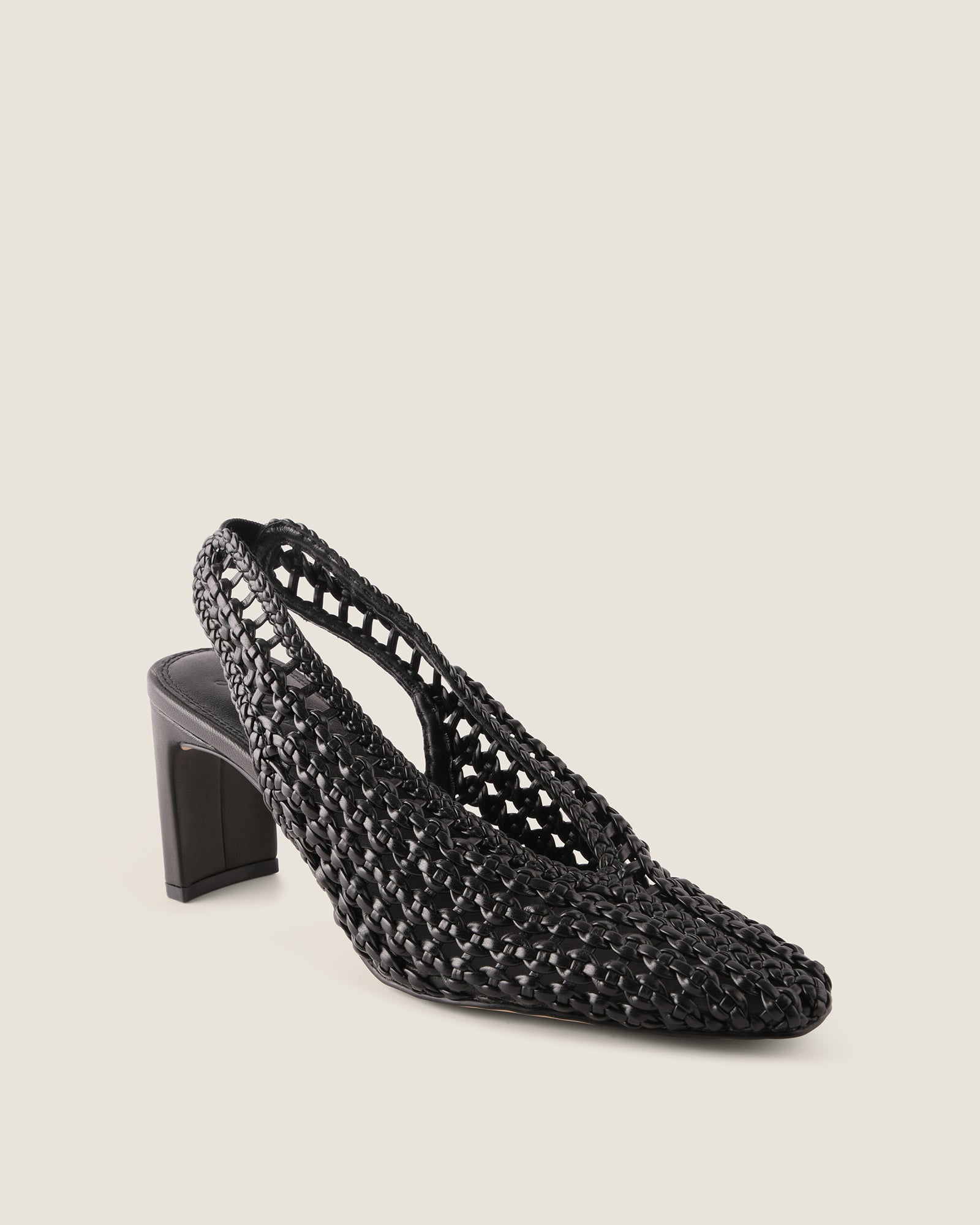 IRIS HIGH HEELS BLACK LEATHER