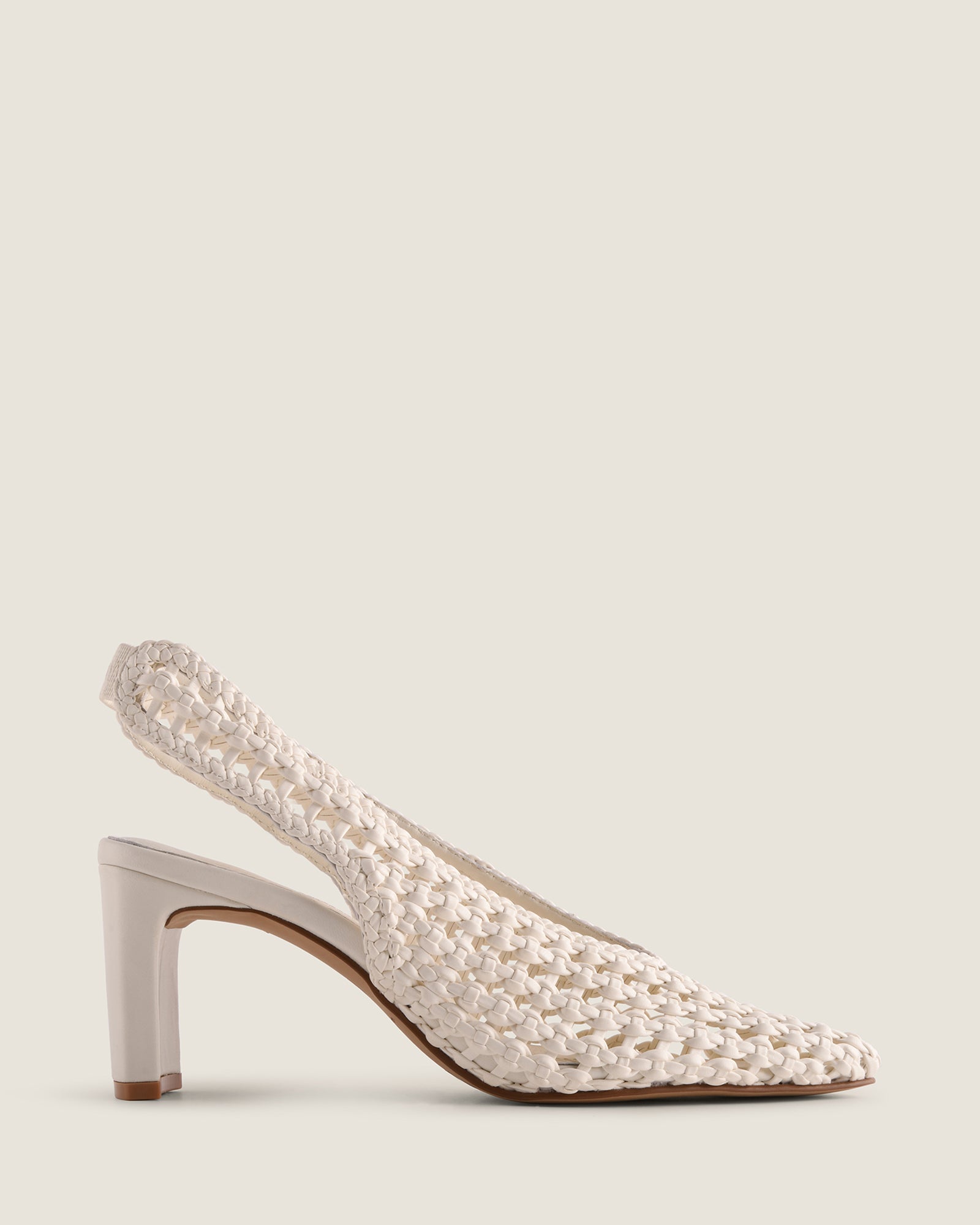 IRIS HIGH HEELS WHITE LEATHER