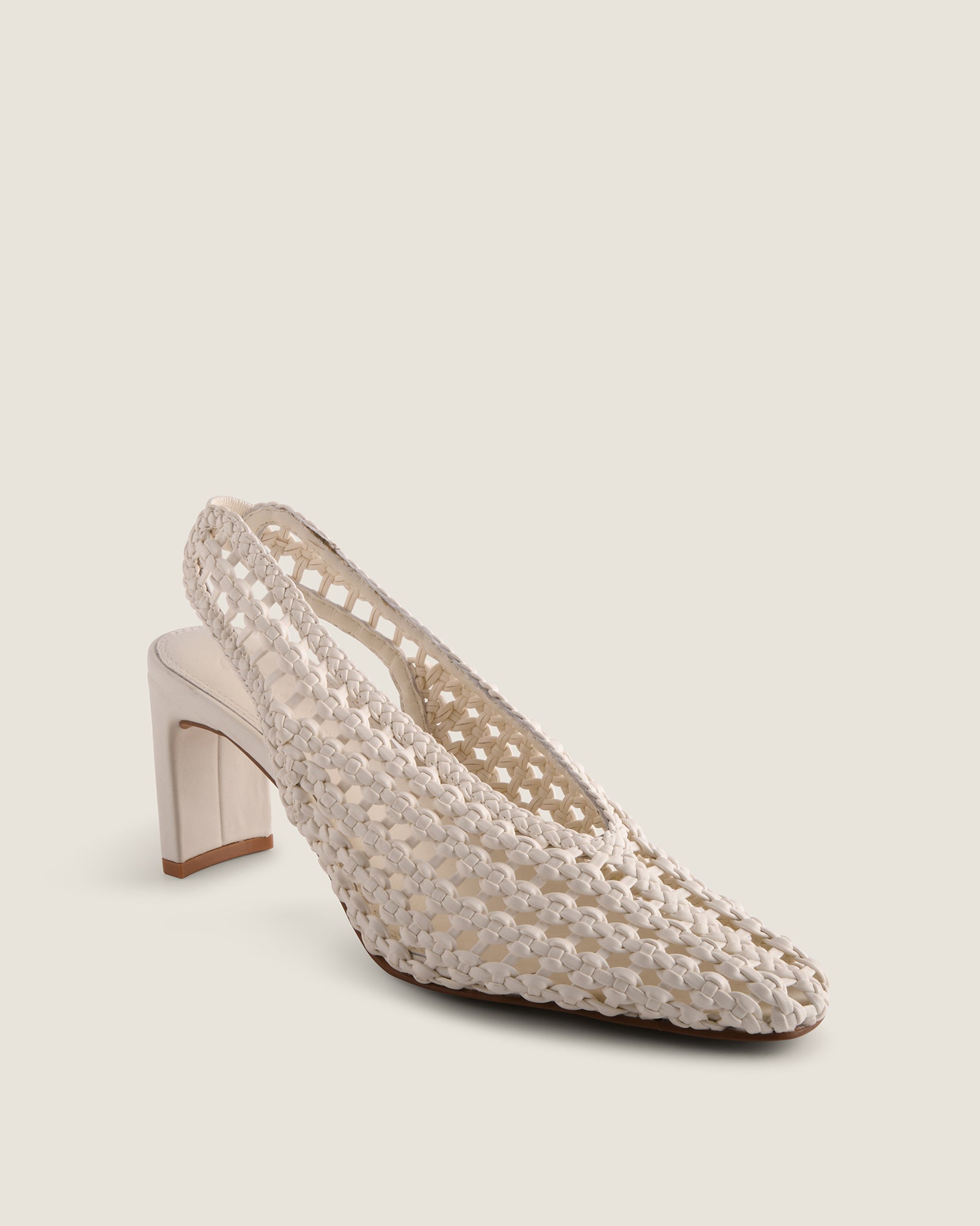 IRIS HIGH HEELS WHITE LEATHER