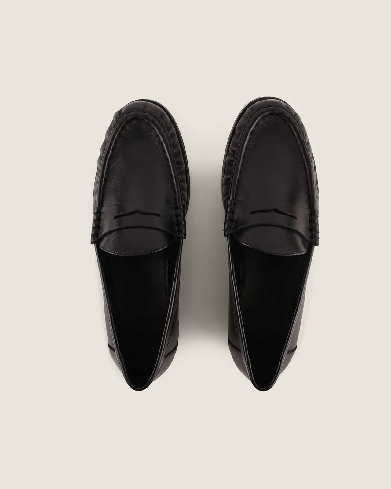 LOUDI LOAFERS BLACK LEATHER