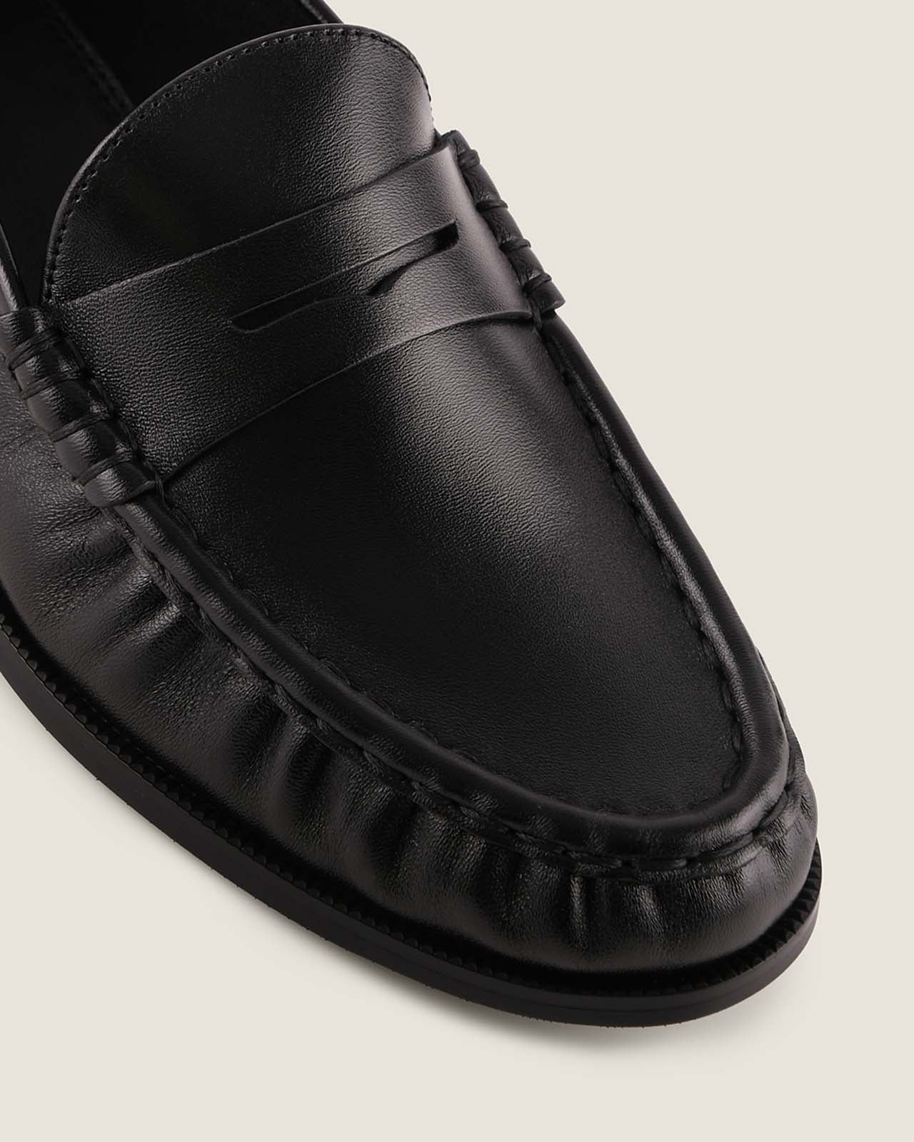 LOUDI LOAFERS BLACK LEATHER