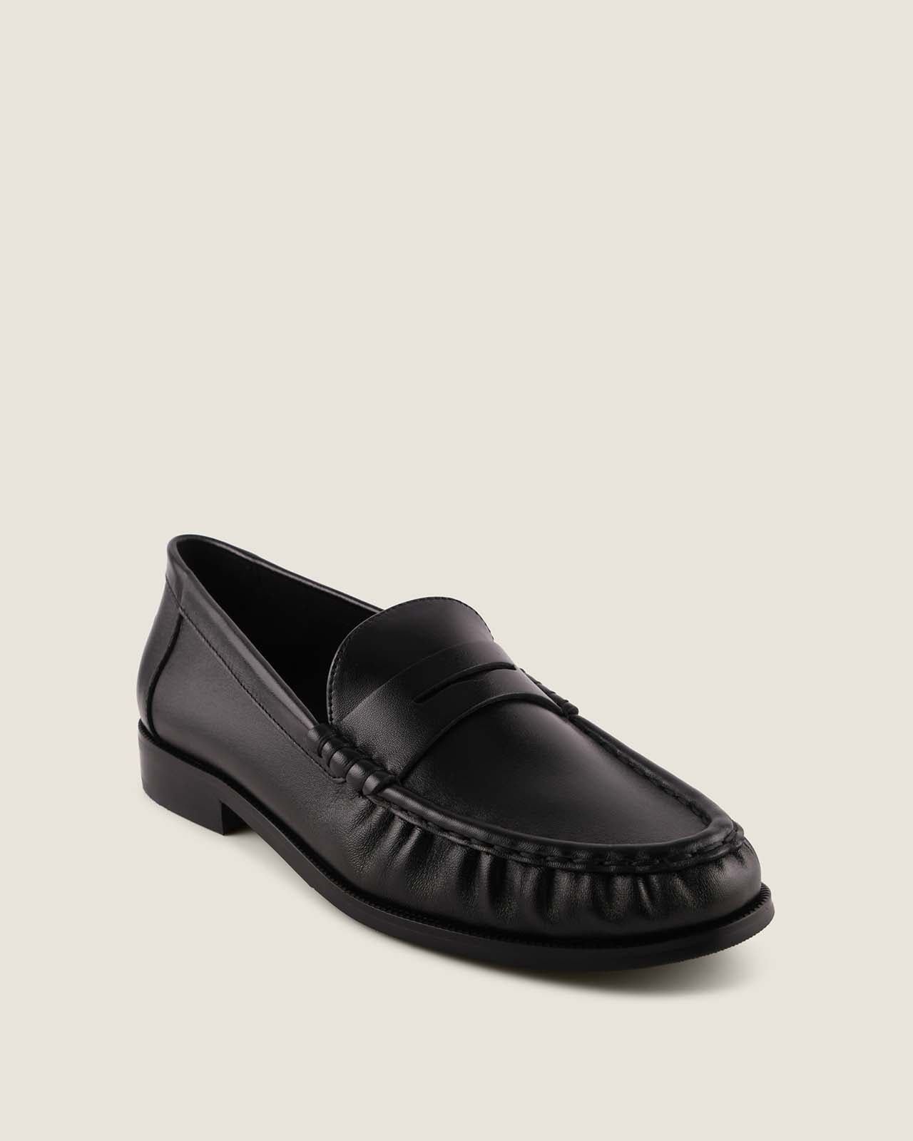 LOUDI LOAFERS BLACK LEATHER