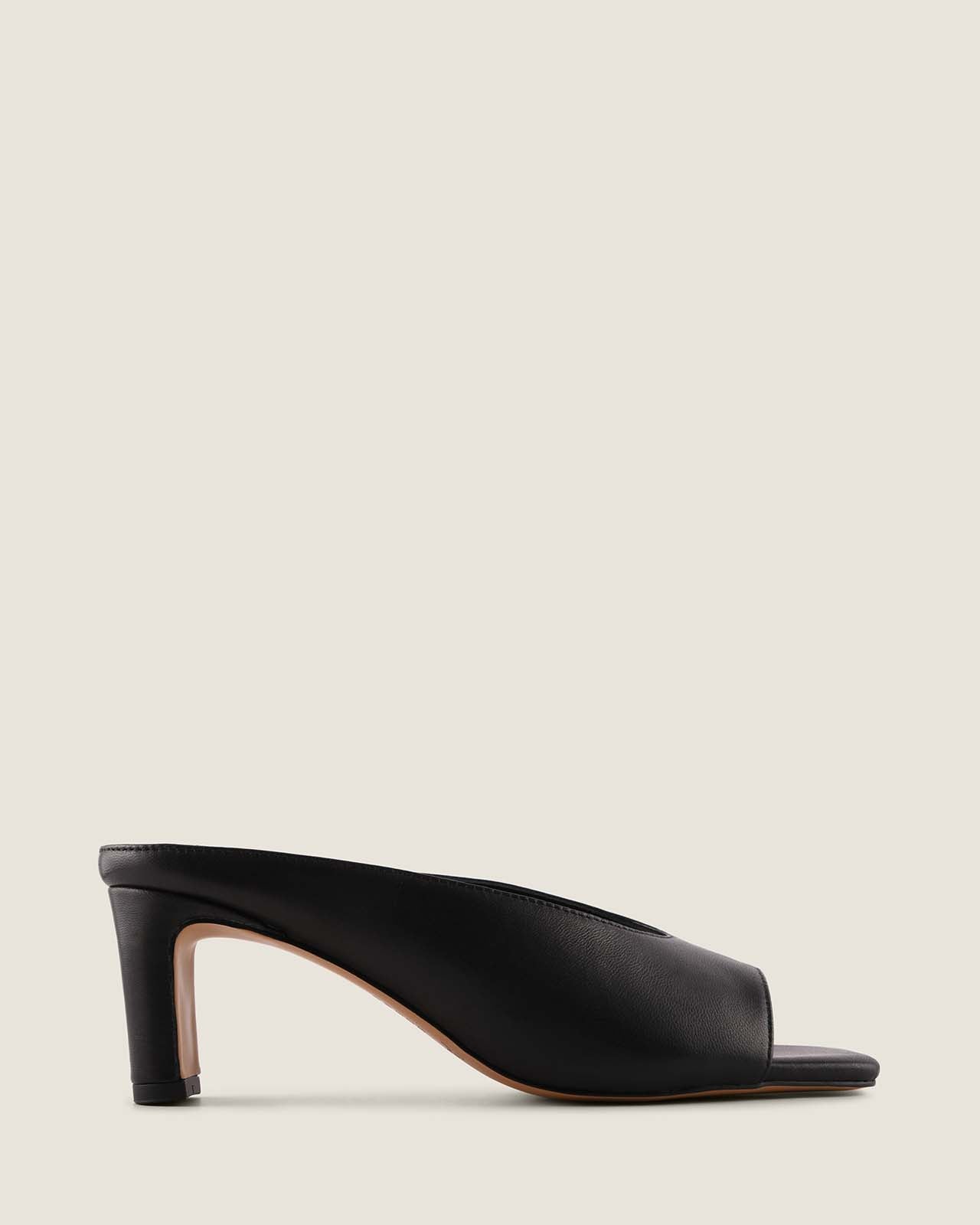 LUELLA HIGH SANDALS BLACK LEATHER