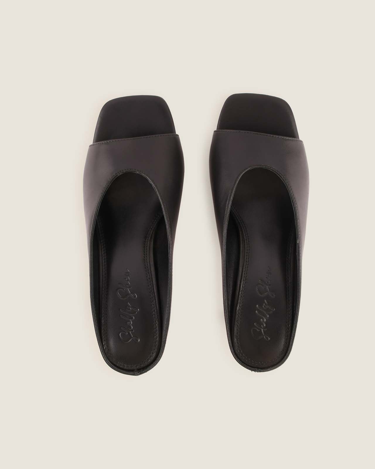 LUELLA HIGH SANDALS BLACK LEATHER