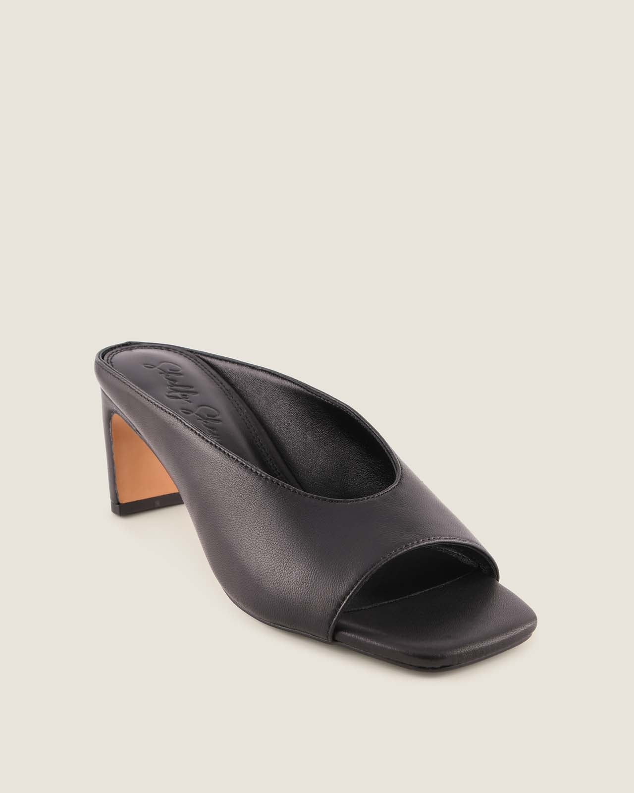 LUELLA HIGH SANDALS BLACK LEATHER