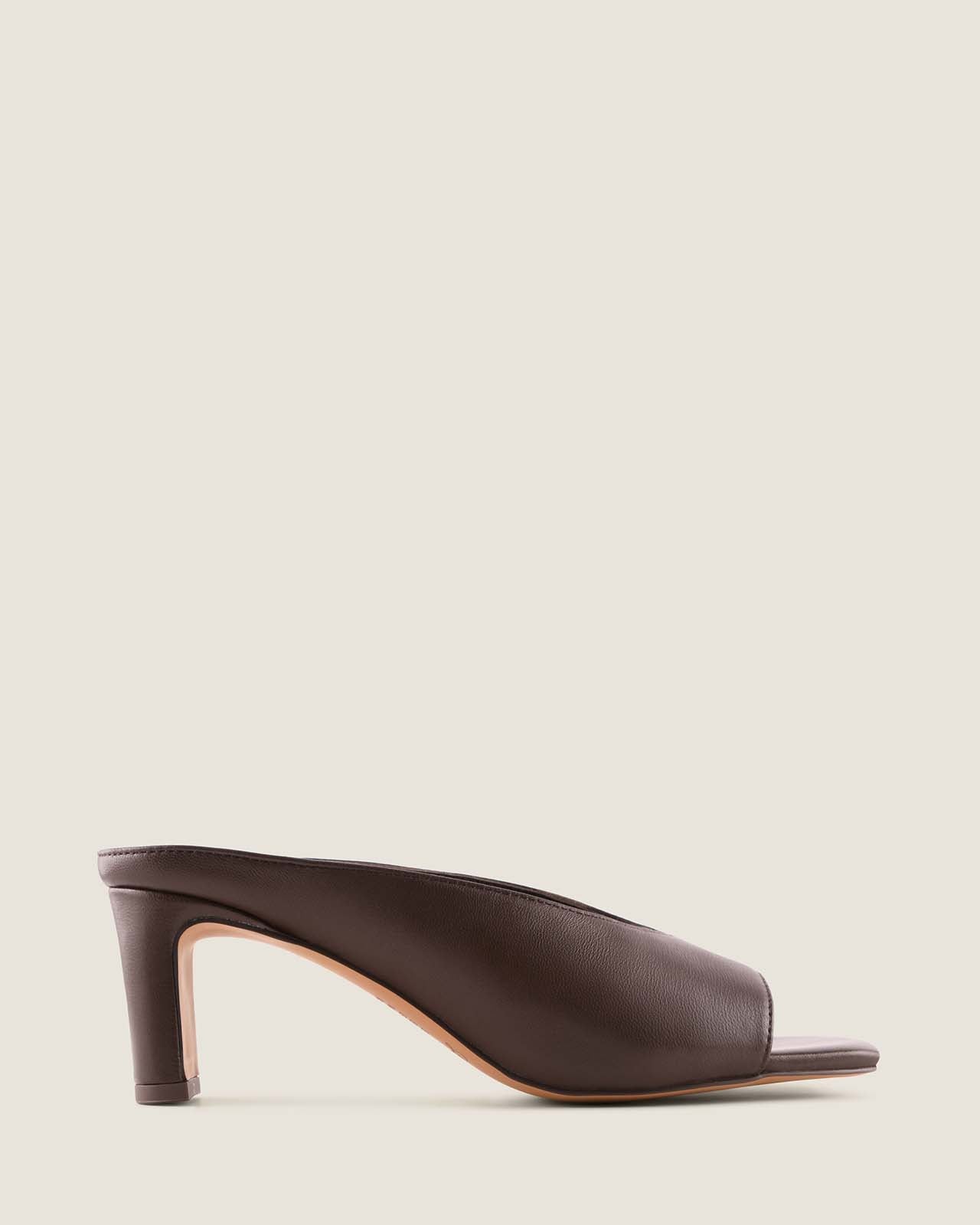 LUELLA HIGH SANDALS BROWN LEATHER