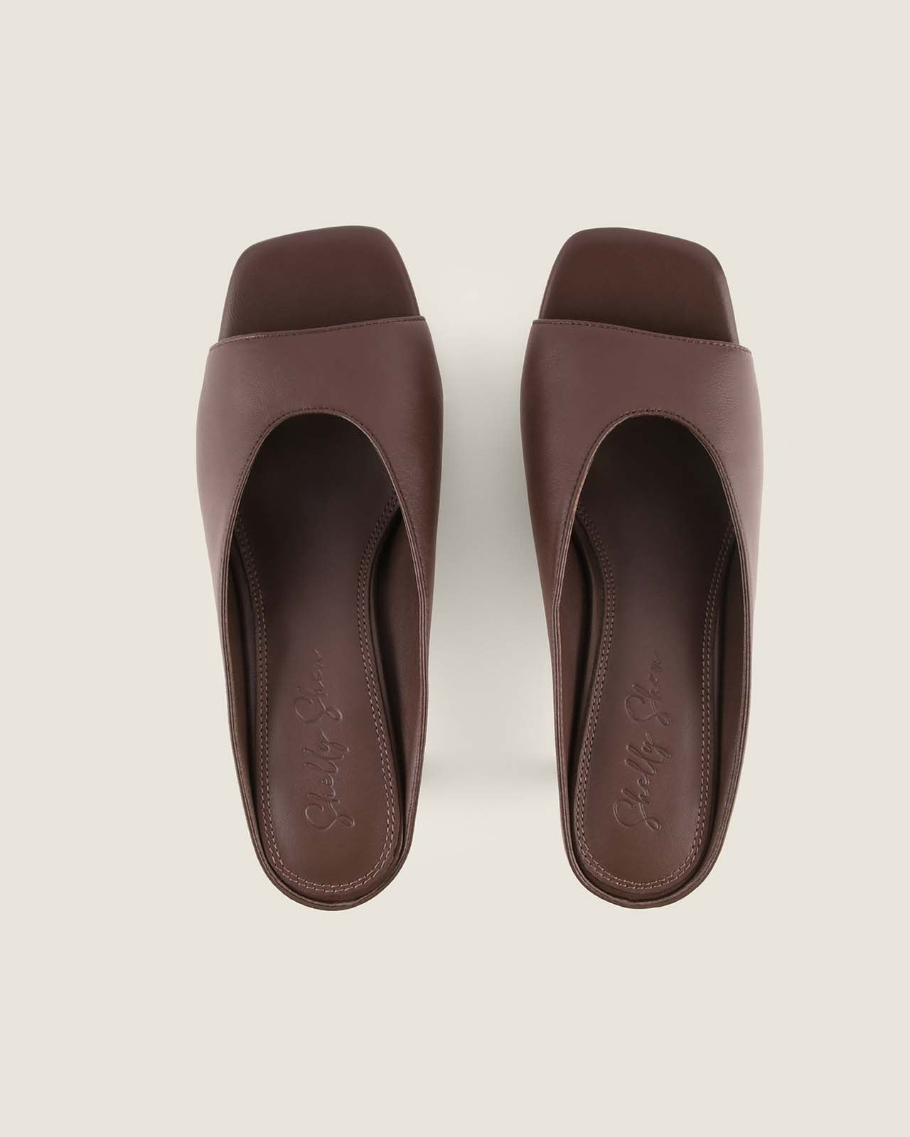LUELLA HIGH SANDALS BROWN LEATHER