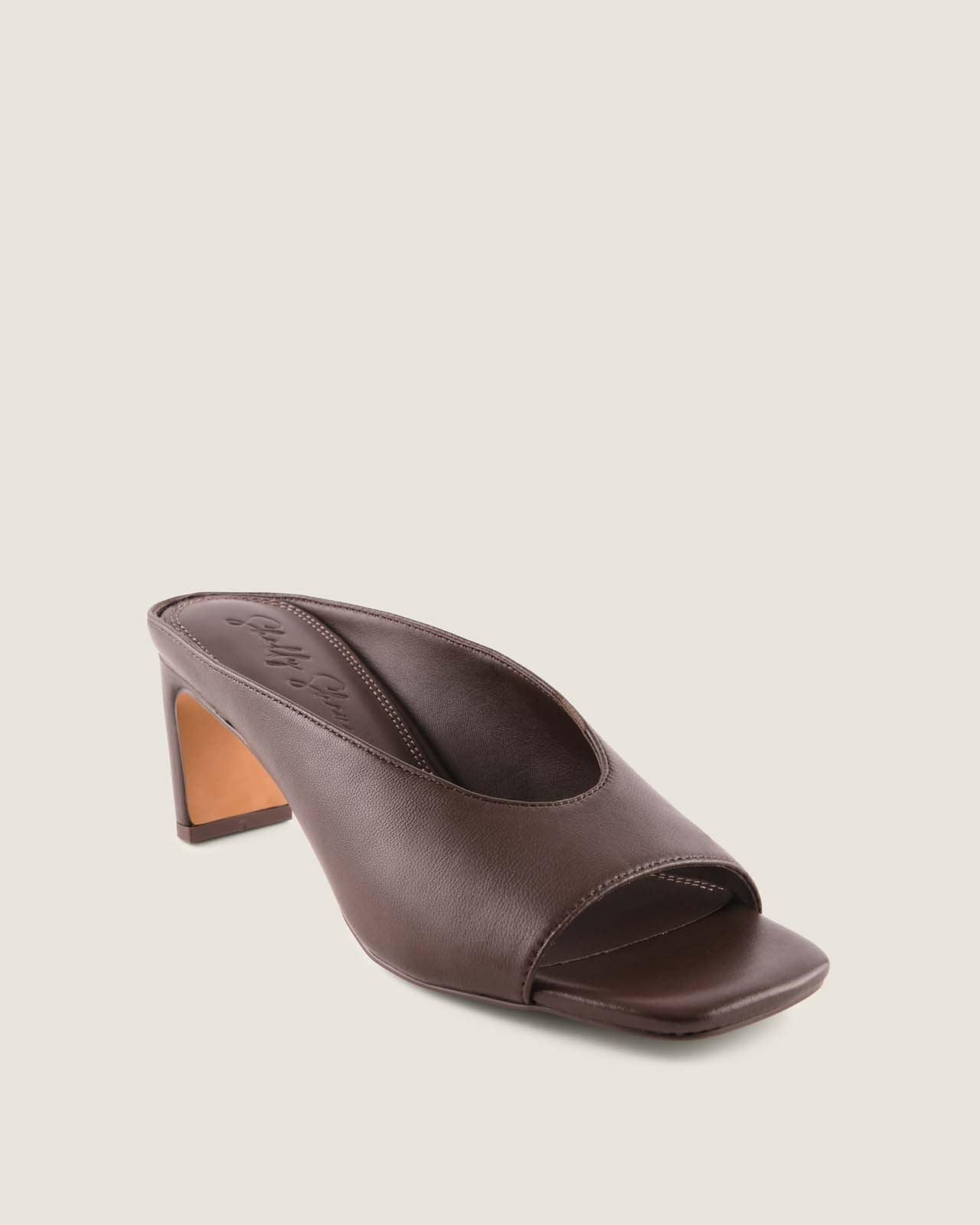 LUELLA HIGH SANDALS BROWN LEATHER