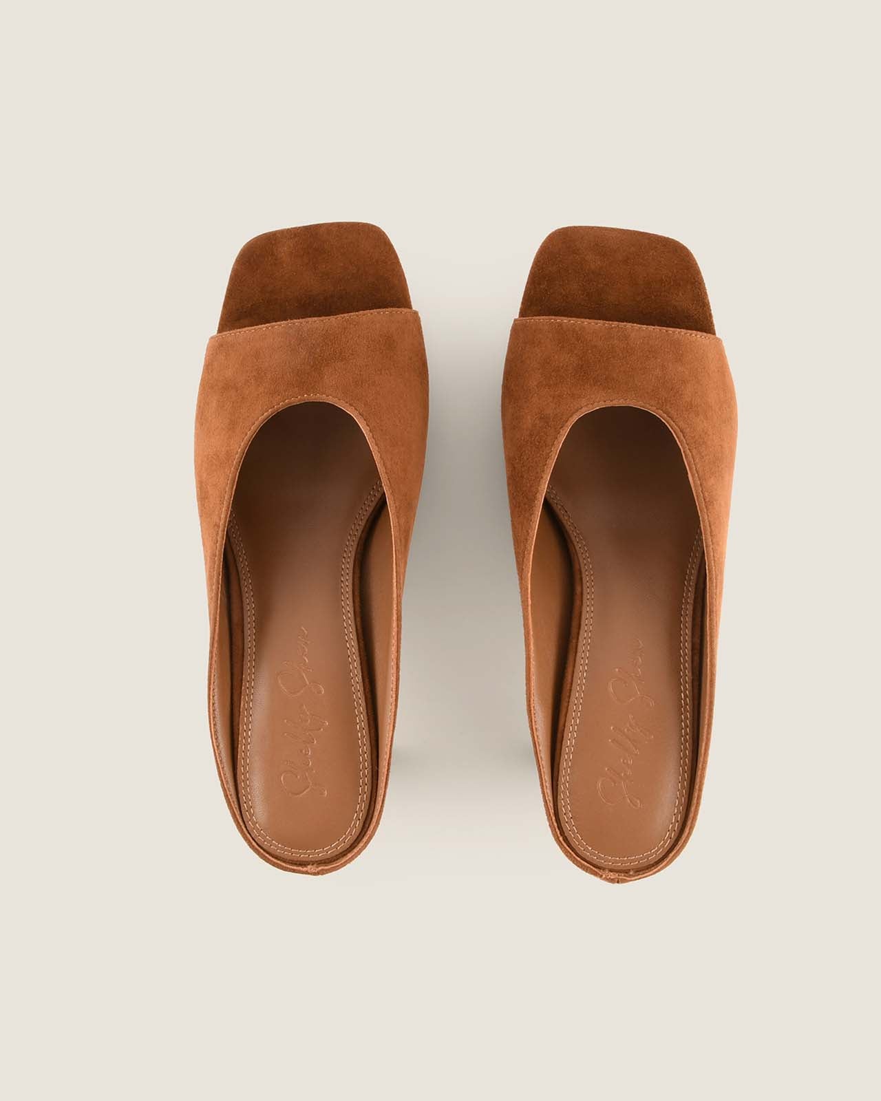 LUELLA HIGH SANDALS TAN SUEDE