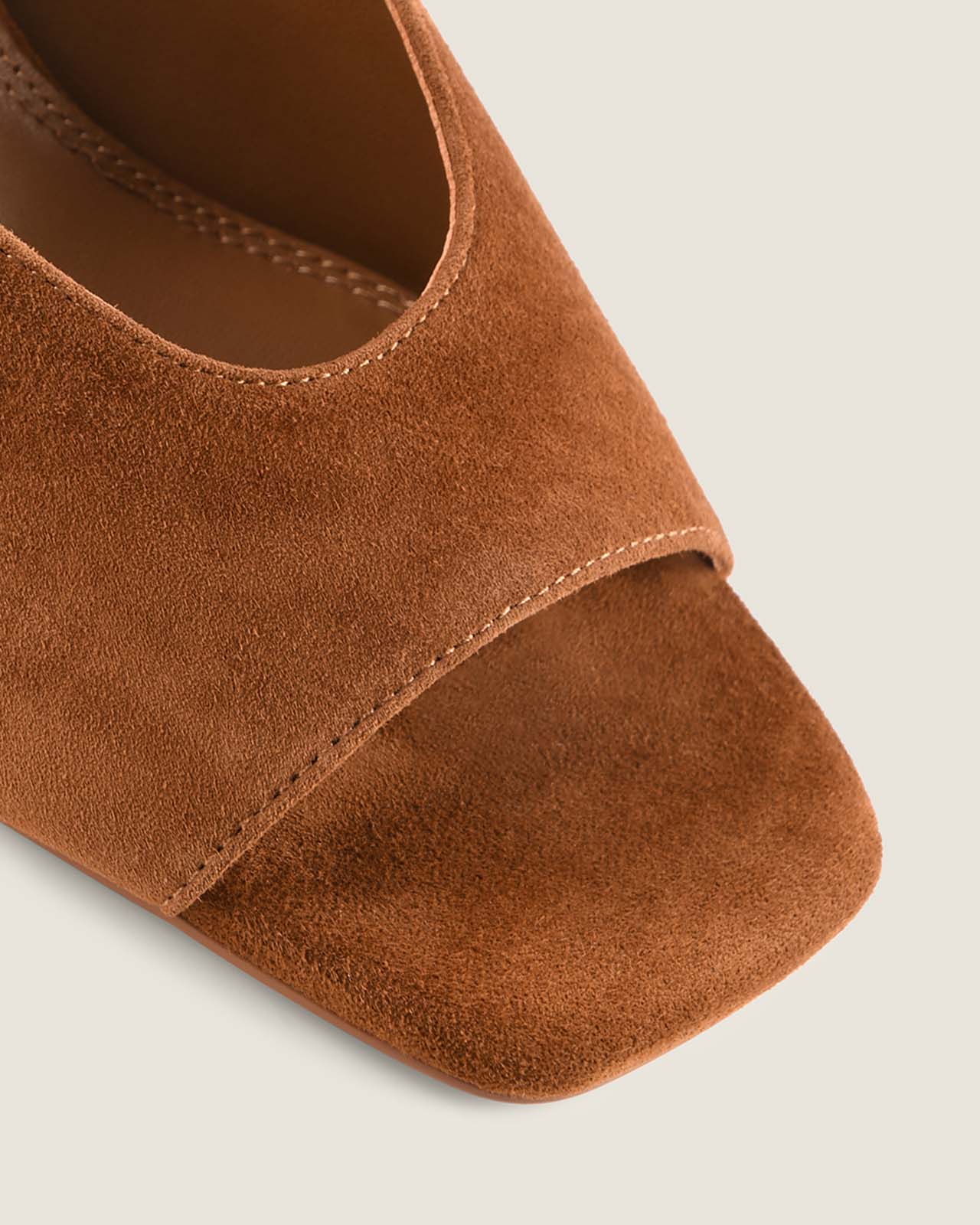 LUELLA HIGH SANDALS TAN SUEDE