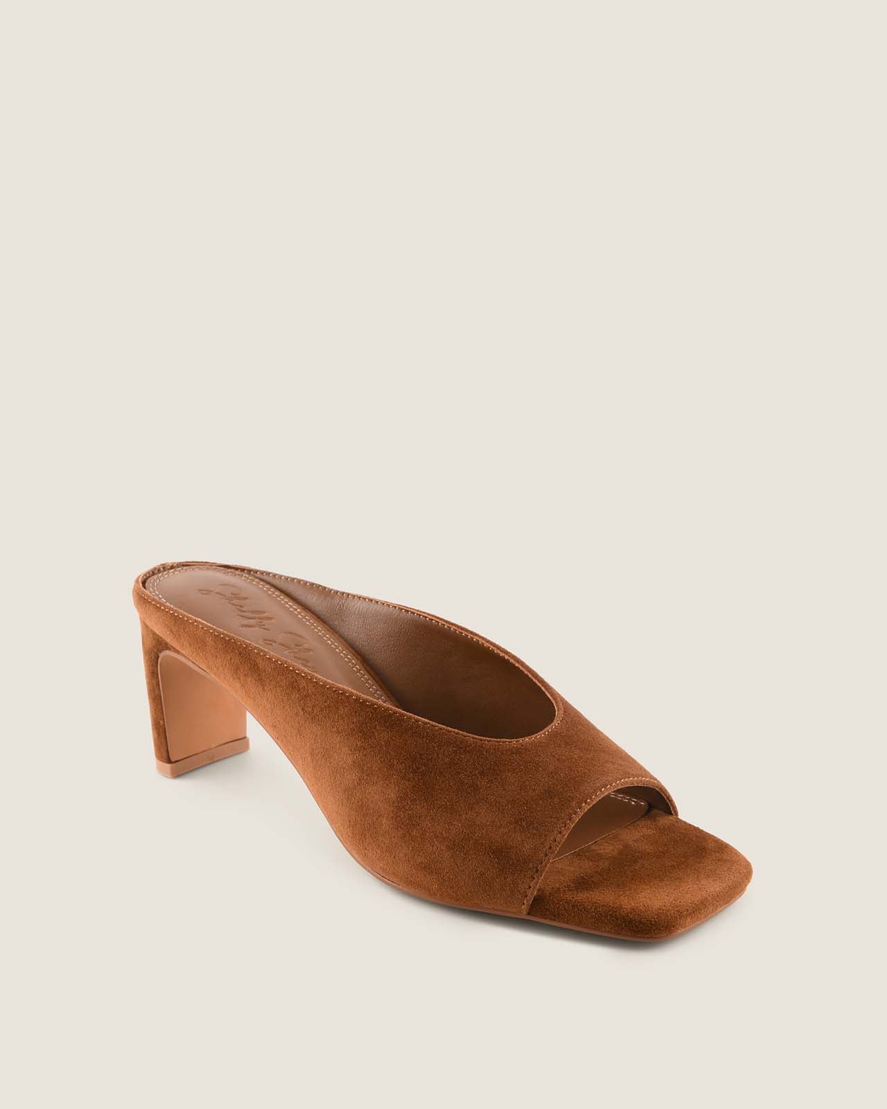 LUELLA HIGH SANDALS TAN SUEDE
