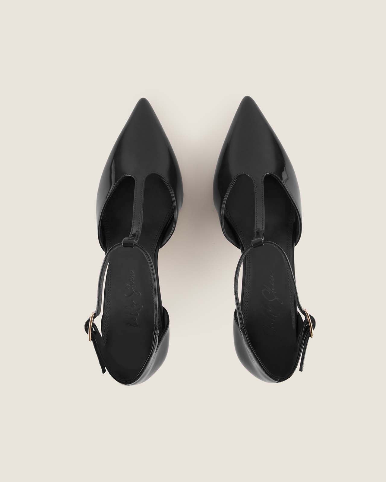 MAVEN HIGH HEELS BLACK PATENT