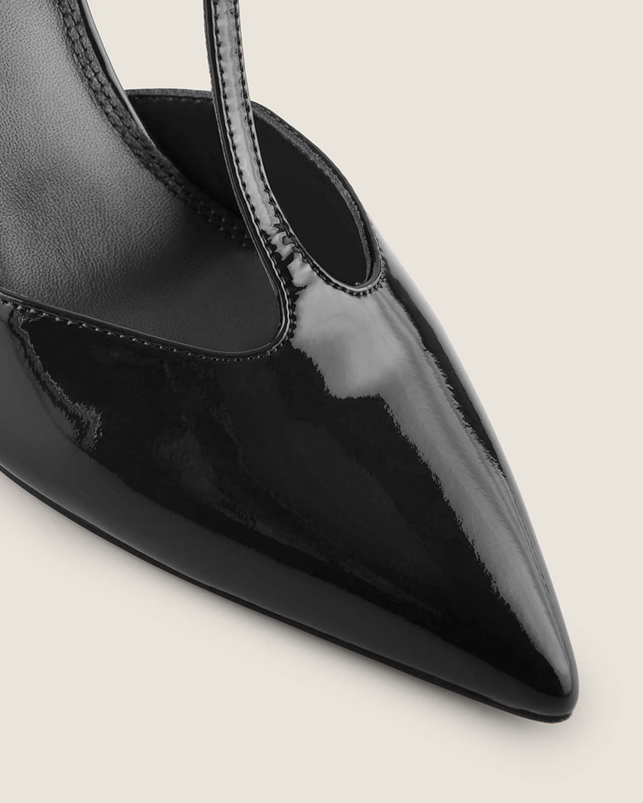 MAVEN HIGH HEELS BLACK PATENT