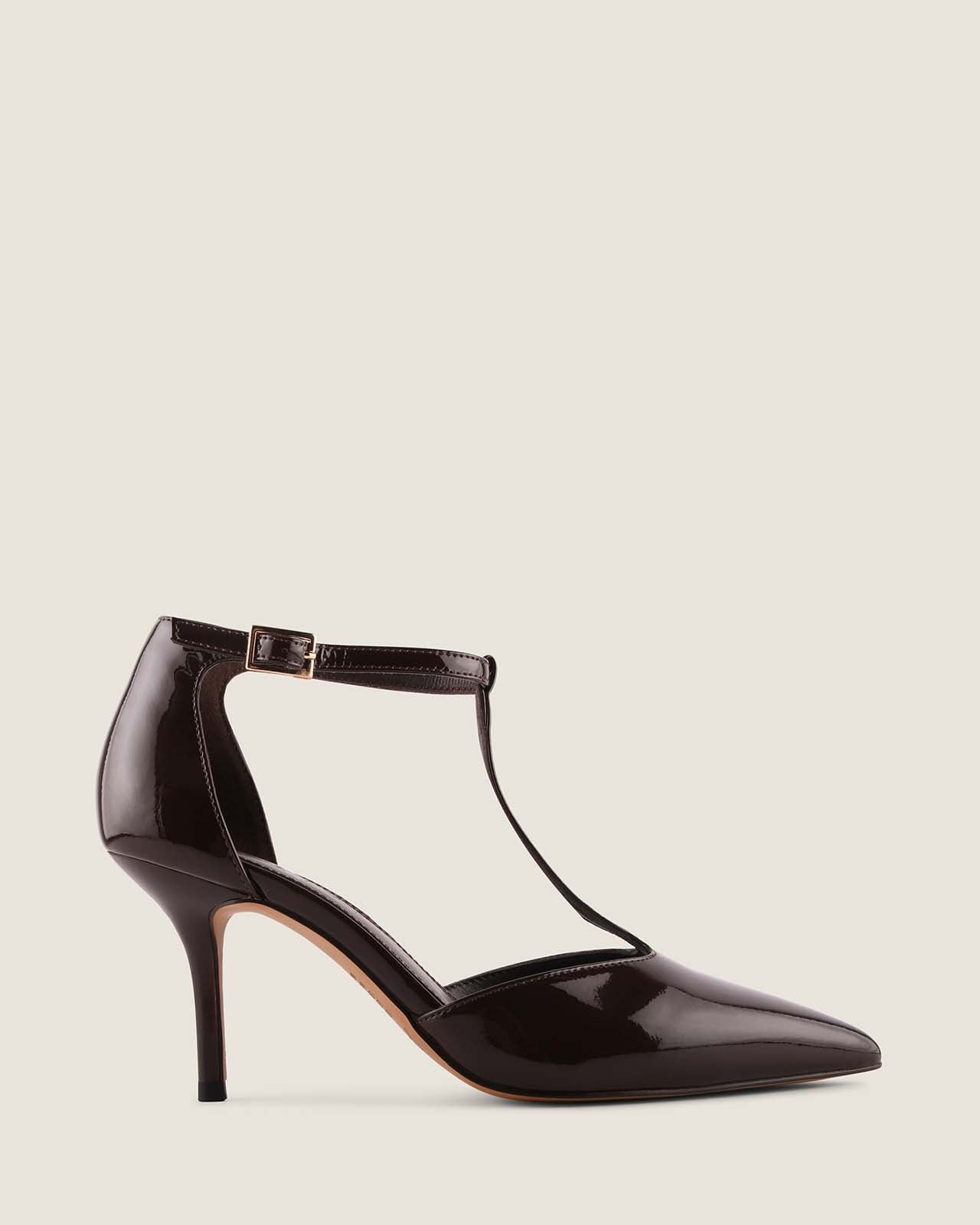 MAVEN HIGH HEELS BROWN PATENT