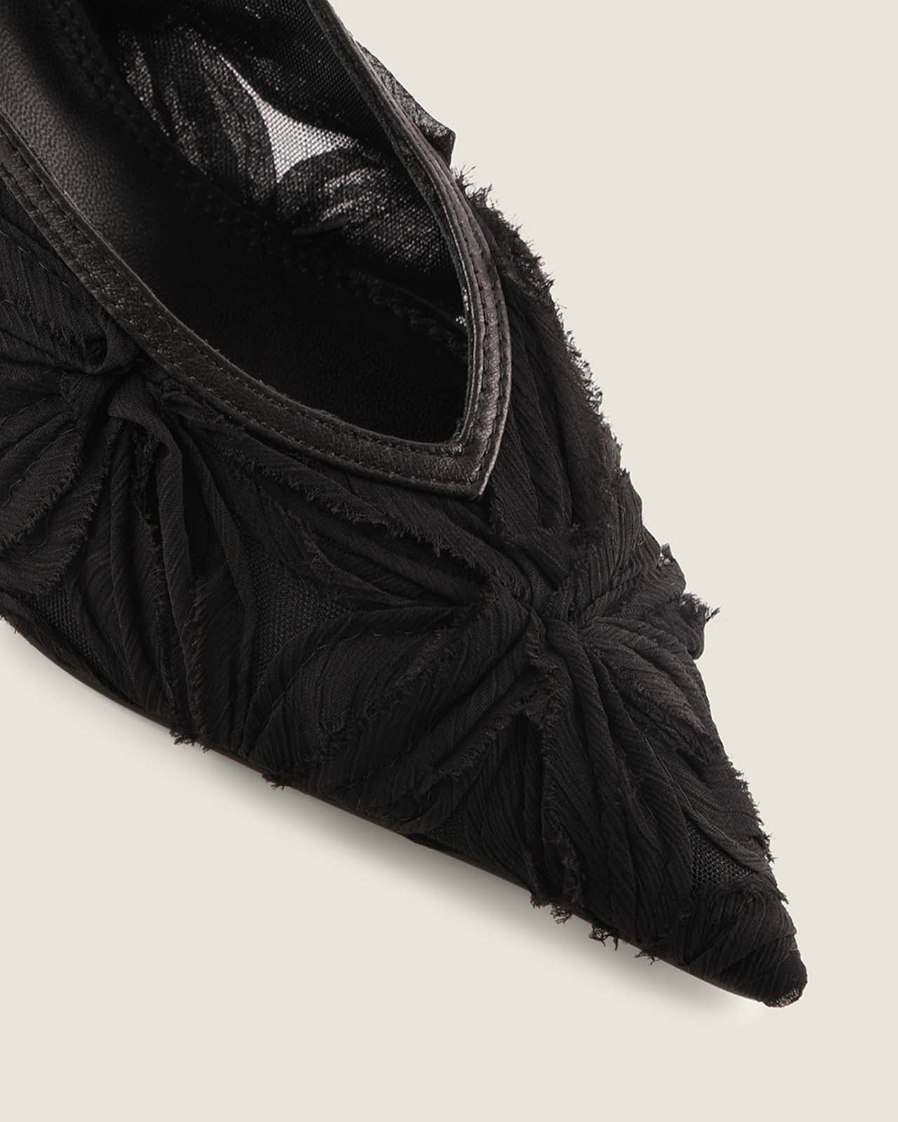 MISHA LOW HEELS BLACK