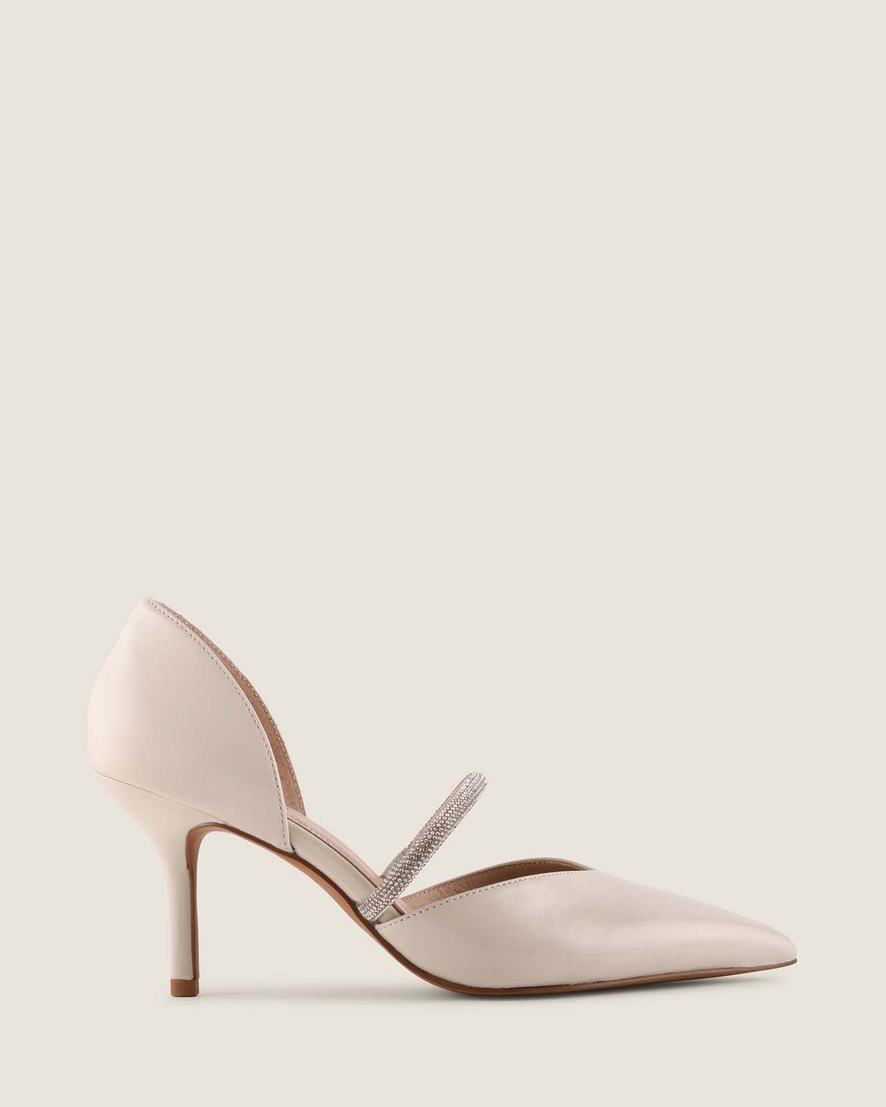 NORMY HIGH HEELS IVORY LEATHER