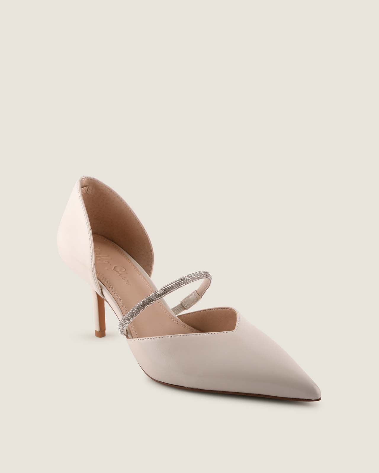 NORMY HIGH HEELS IVORY LEATHER