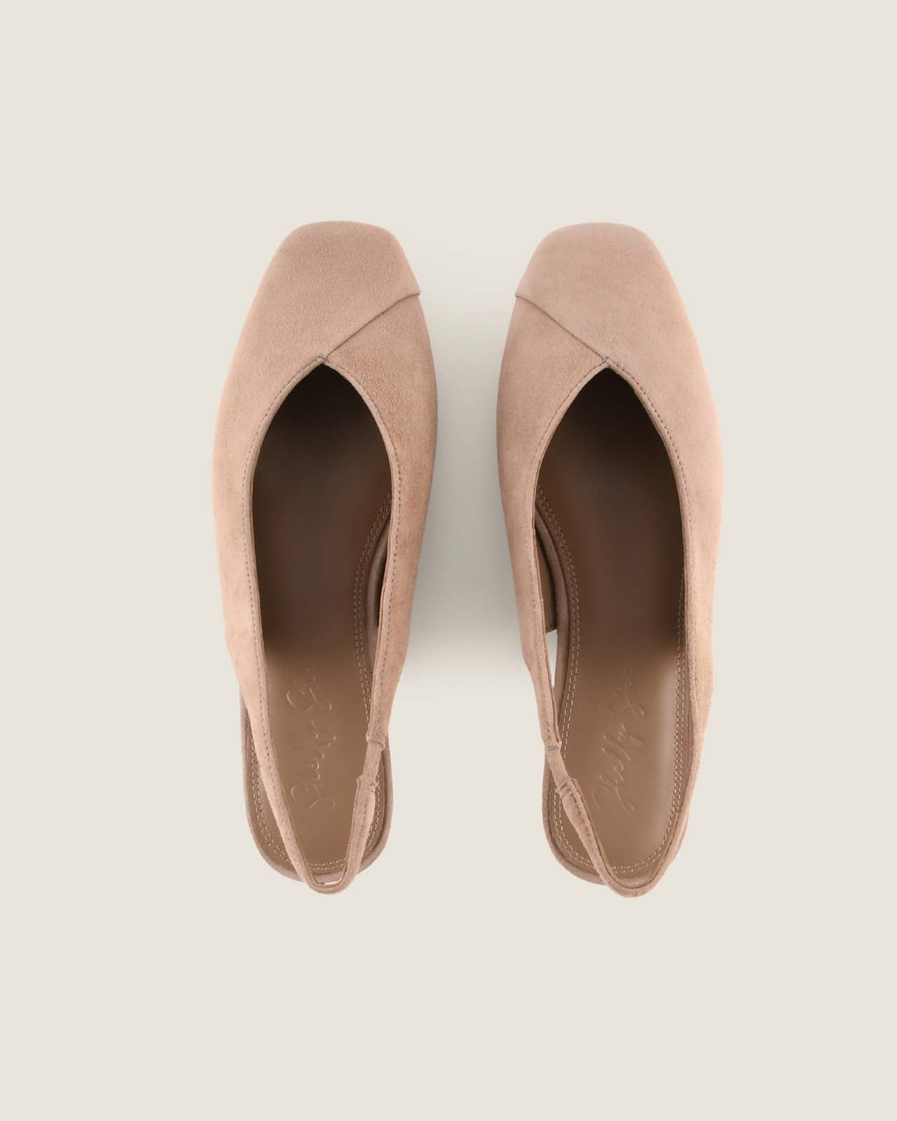 OLIVA DRESS FLATS TAUPE SUEDE