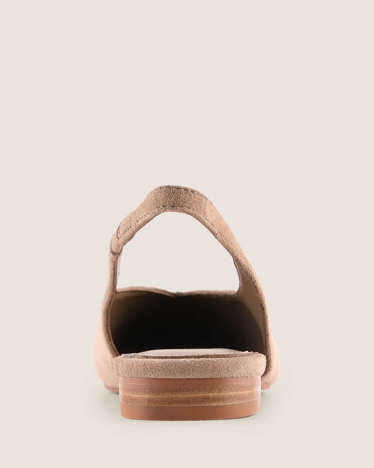OLIVA DRESS FLATS TAUPE SUEDE