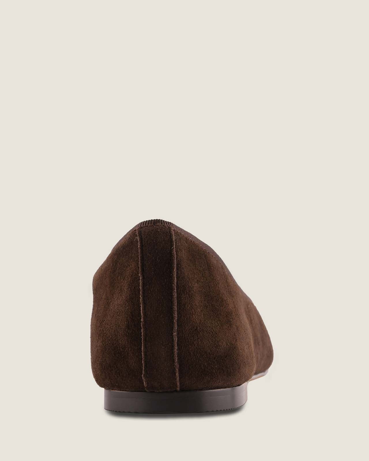 POET BALLET FLATS BROWN SUEDE