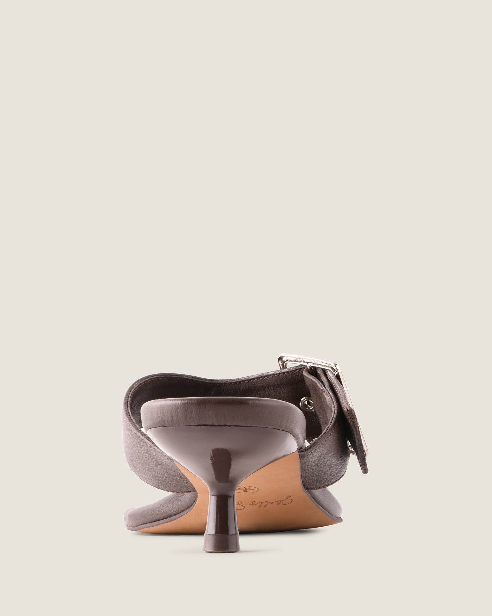 SURI HIGH SANDALS BROWN LEATHER