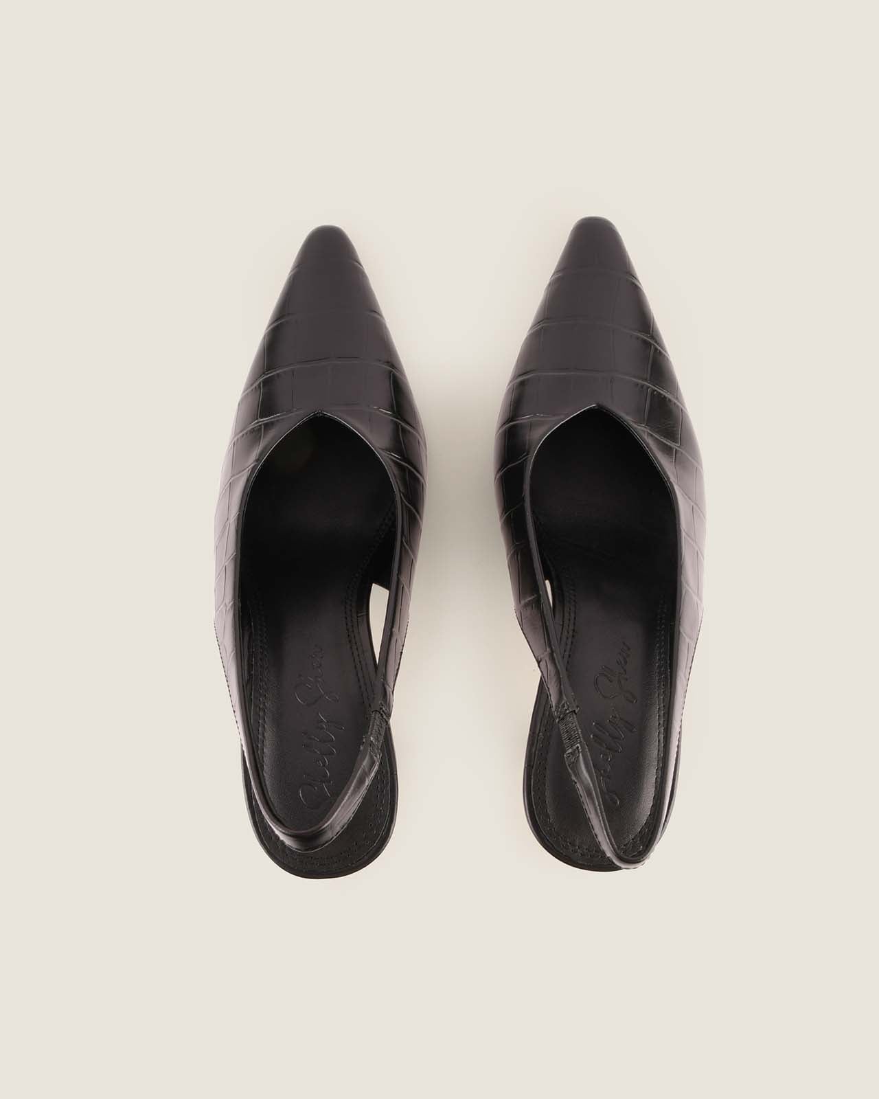 TWYLA HIGH HEELS BLACK CROC
