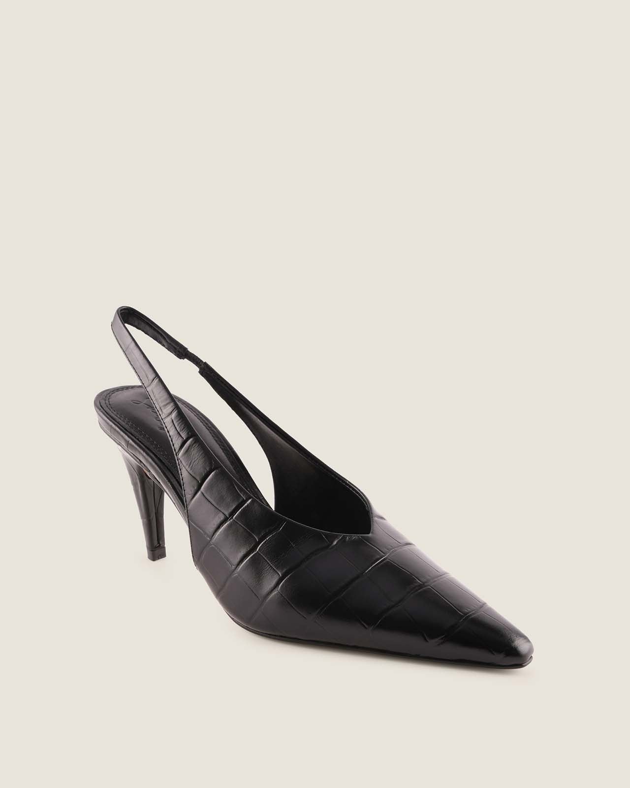 TWYLA HIGH HEELS BLACK CROC